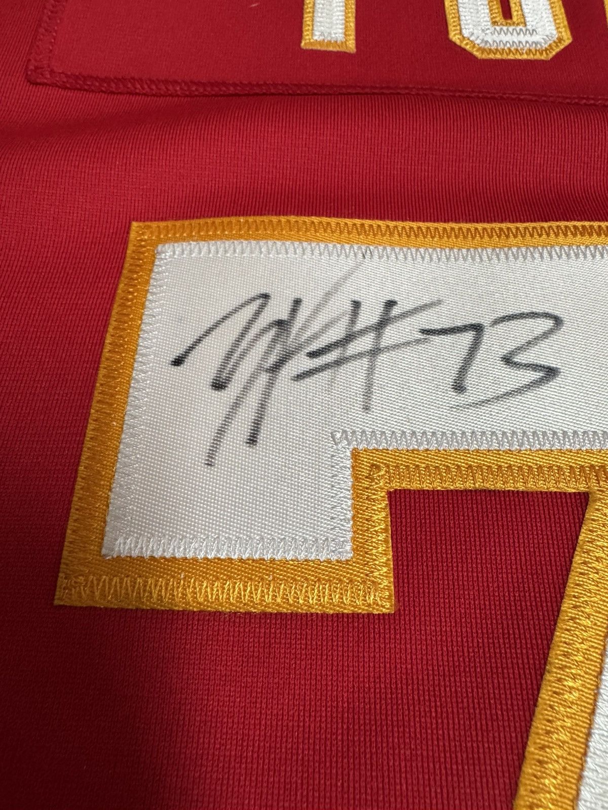 Nike Signed KC Chiefs Zach Fulton #73 NFL Limited Stitched Jersey Size US L / EU 52-54 / 3 - 3 Thumbnail