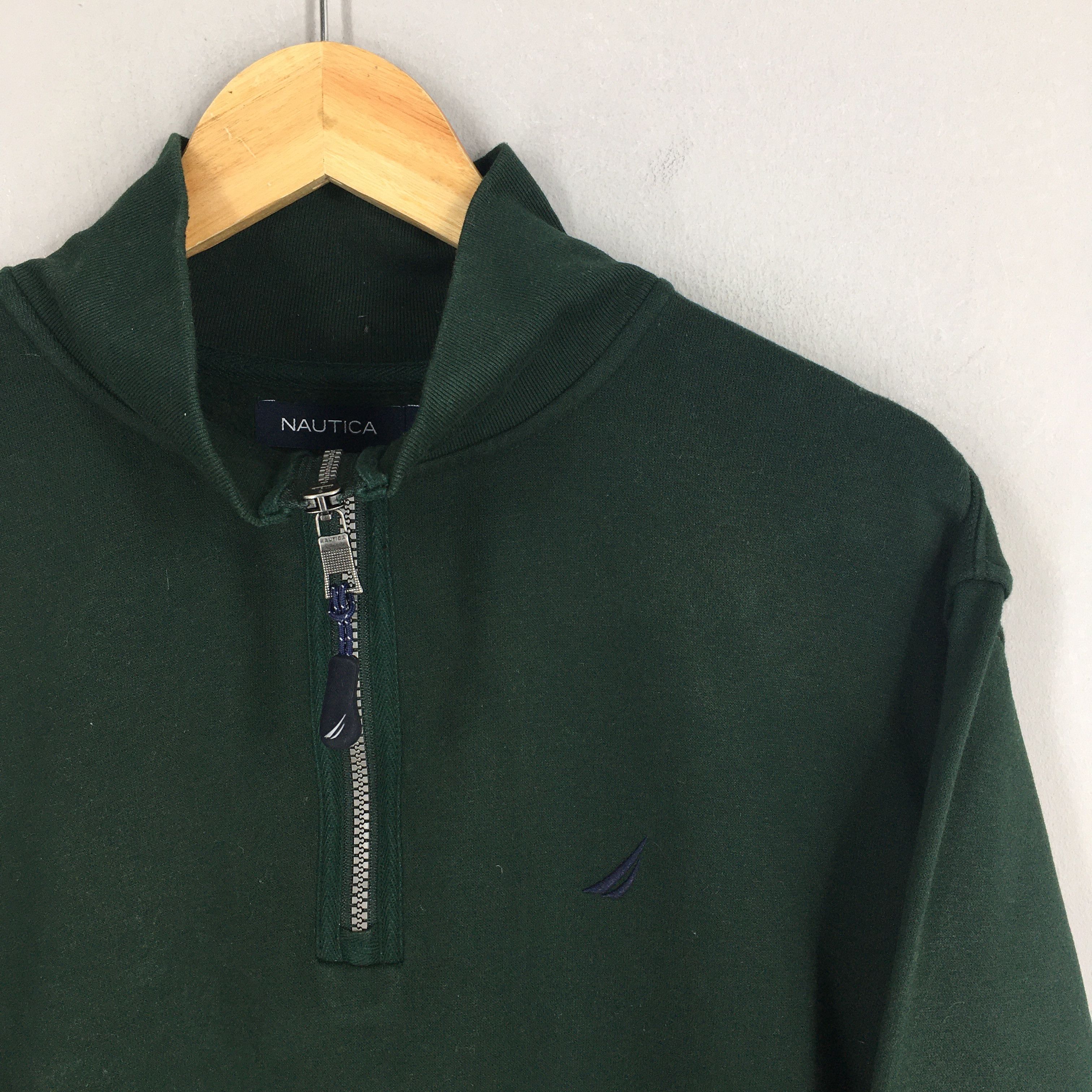 Nautica Vintage Nautica Green Sweatshirt Large Size US L / EU 52-54 / 3 - 3 Thumbnail