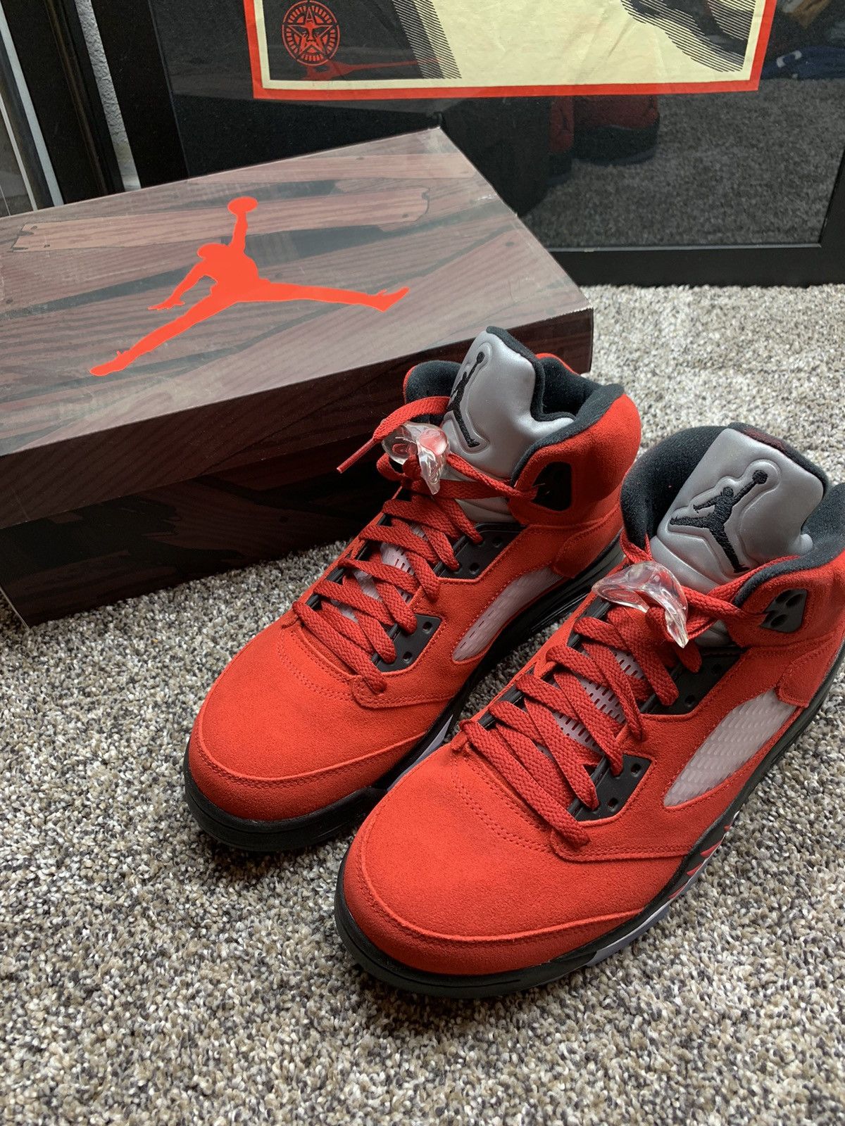image of Jordan Nike Jordan Raging Bulls Shoes in Red, Men's (Size 10)