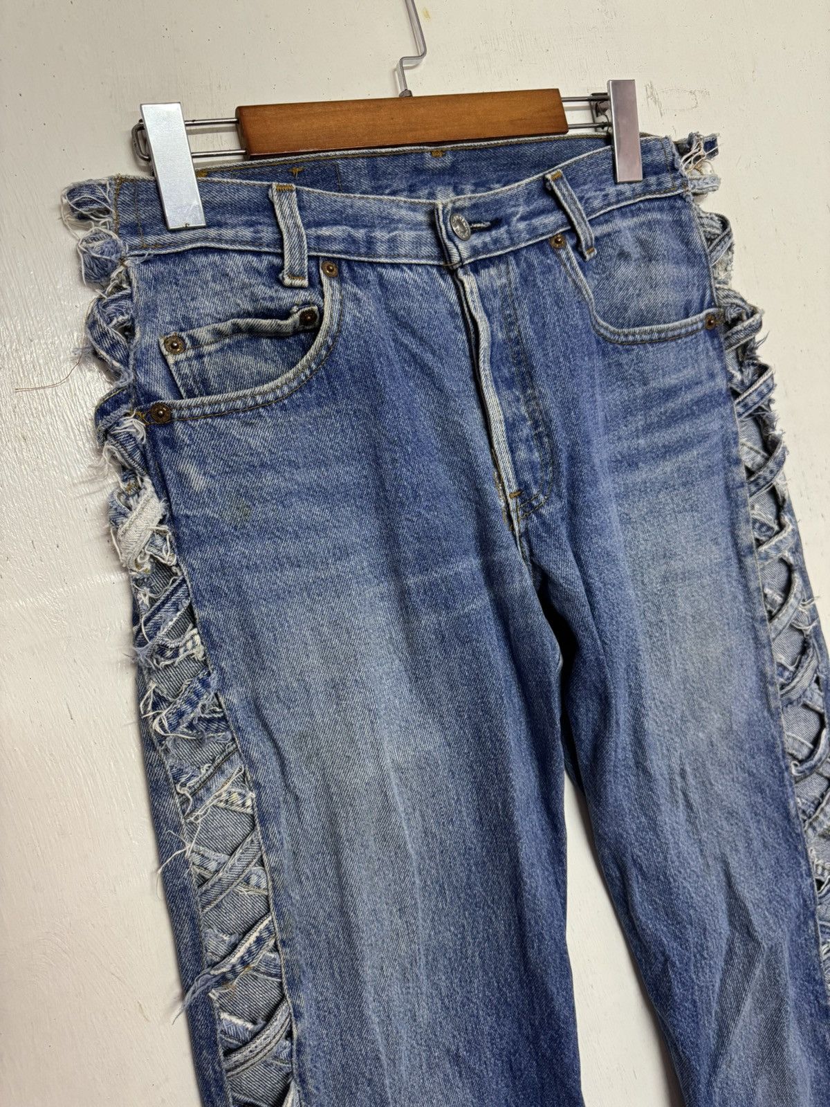 Handmade × Levi's × Levi's Vintage Clothing Vintage Levis customade sunfaded Size 31" - 3 Thumbnail