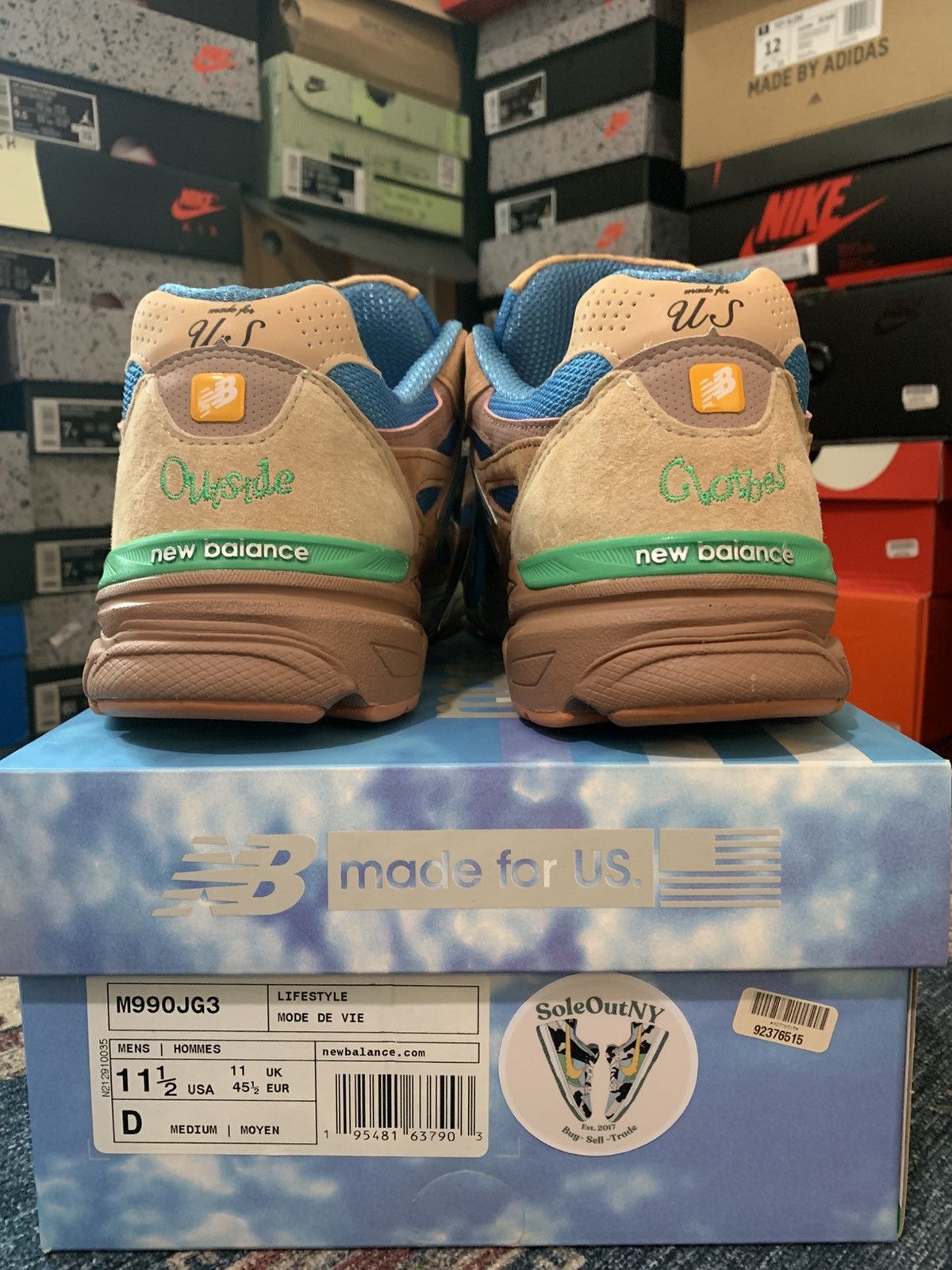 Joe Freshgoods × New Balance 2021 New Balance 990V3 JoeFreshGoods Outside Clothes Size US 11.5 / EU 44-45 - 8 Thumbnail