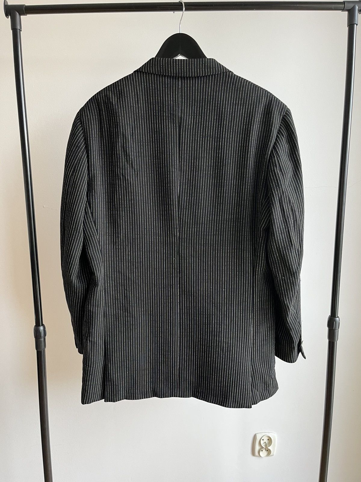 Versace Versace Classic V2 early 90s pinstripe wool blazer jacket Size 52R - 6 Thumbnail