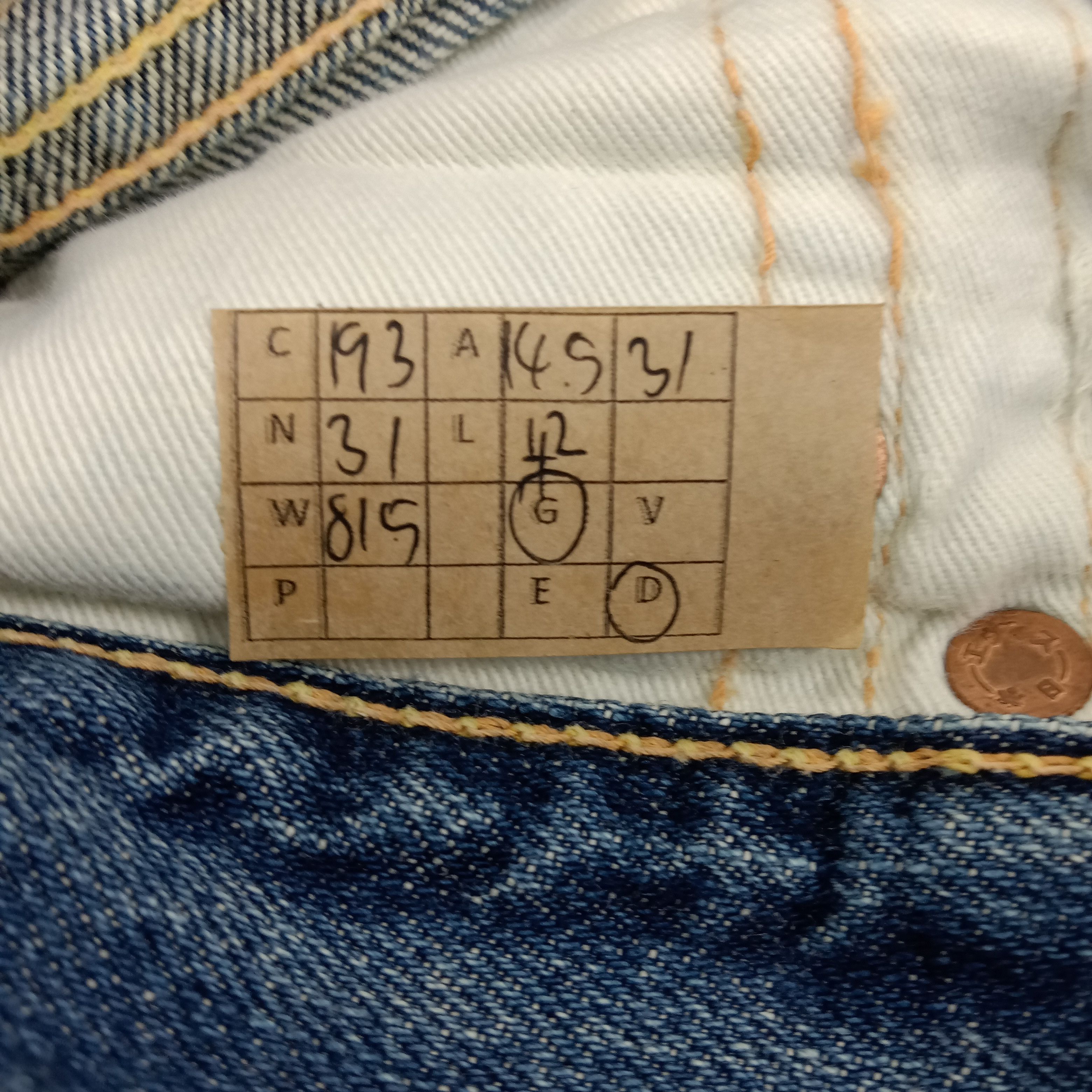Evisu Evisu Selvedge Japanese Daicock Custom Art Denim Jeans Size US 30 / EU 46 - 18 Thumbnail