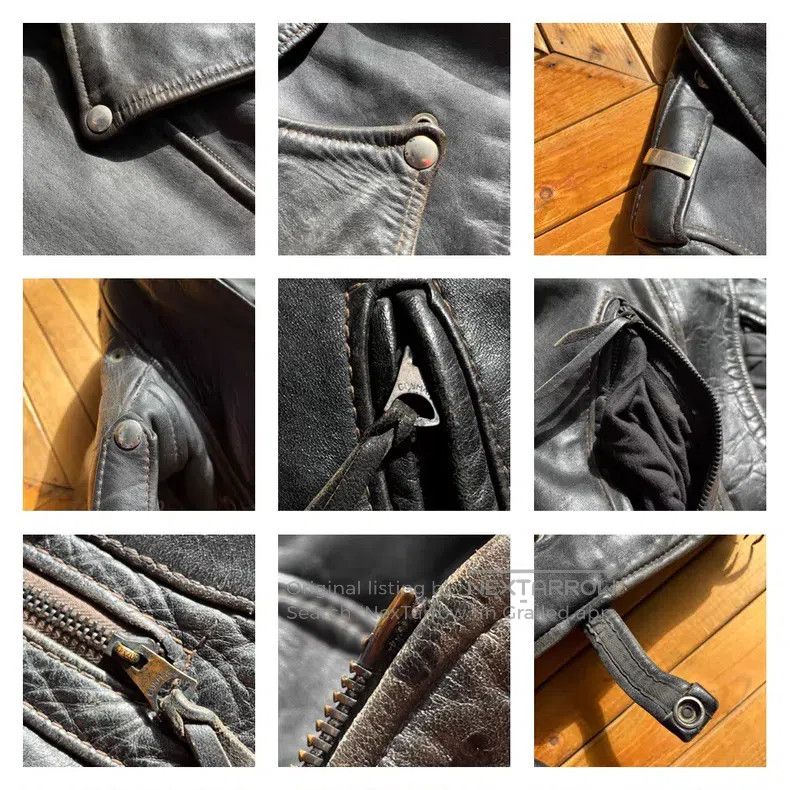 Buco Buco J-24 first year horseskin leather suit Size US L / EU 52-54 / 3 - 7 Thumbnail