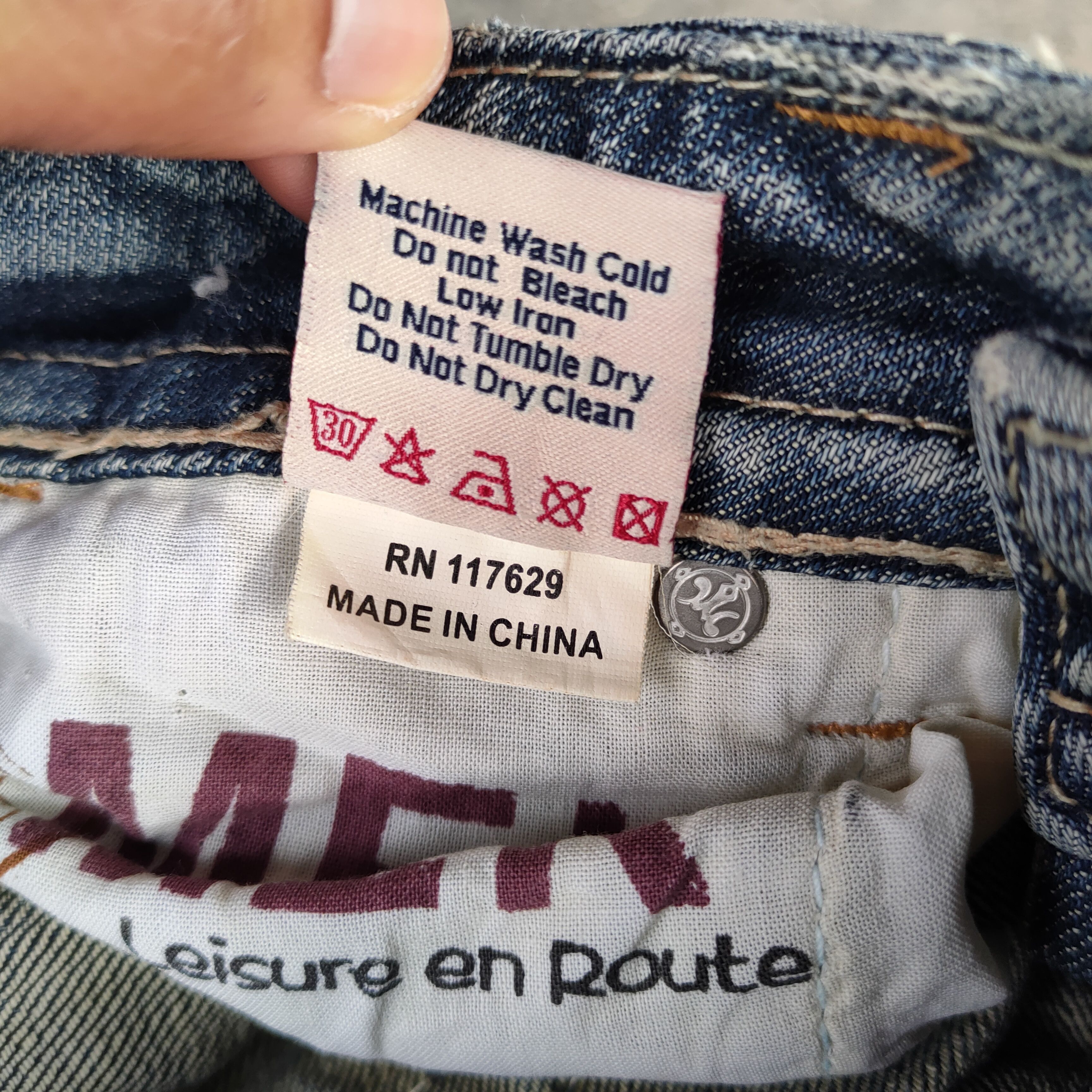 Mek Denim FLARE VINTAGE MEK DENIM JEANS DENIM PANTS Size US 27 - 14 Thumbnail