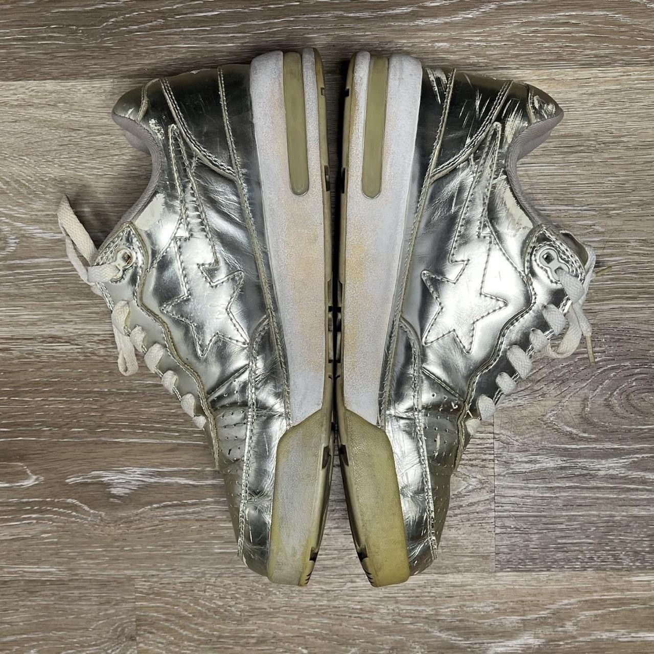 Bape y2k silver bape roadsta Size US 8.5 / EU 41-42 - 3 Thumbnail