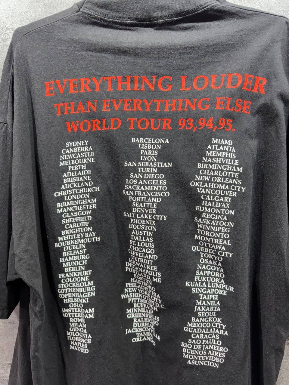 Band Tees Vintage 1993 Meat Loaf Everything Louder World Tour Shirt Size US XL / EU 56 / 4 - 12 Thumbnail