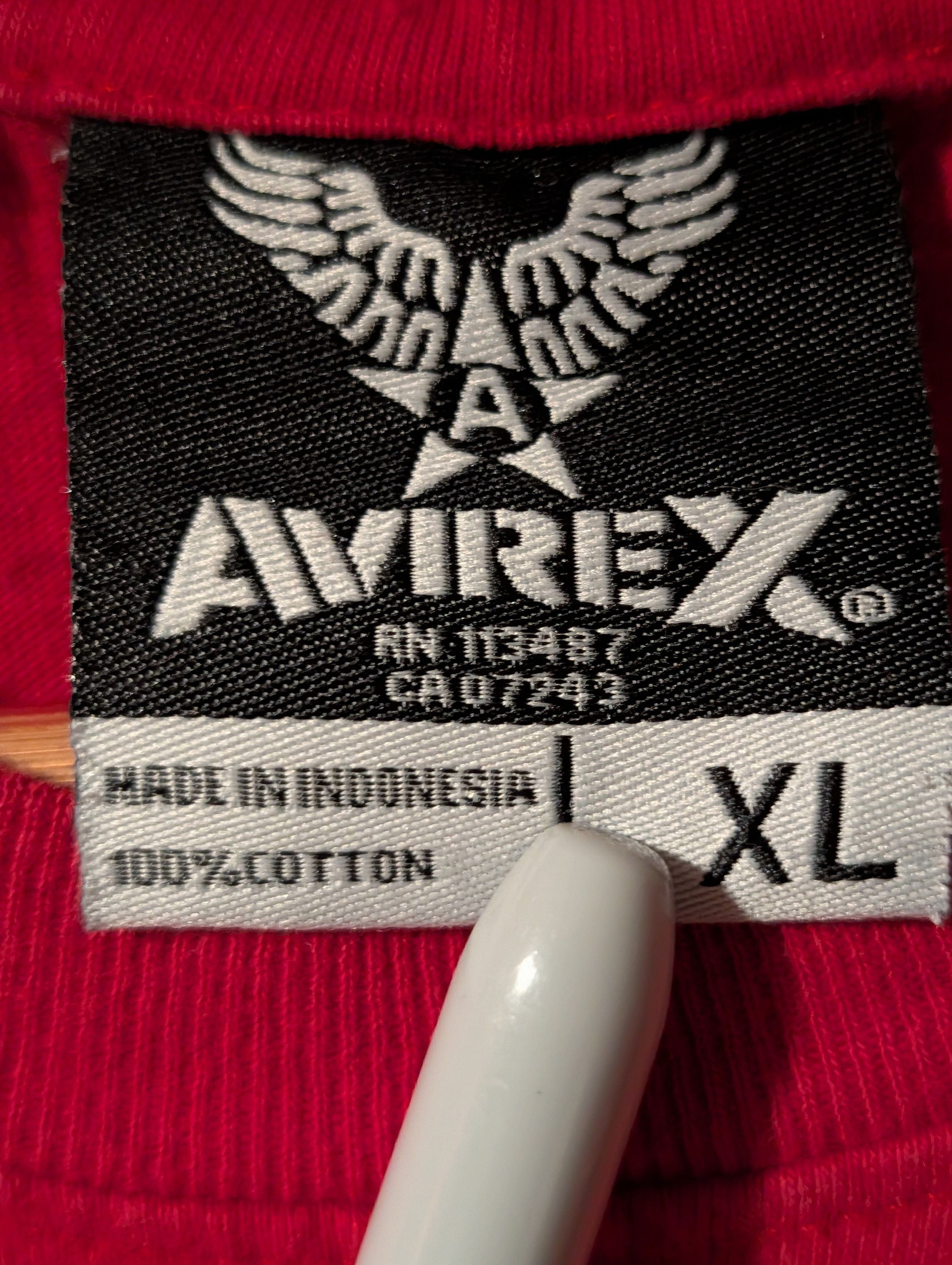 Avirex AVIREX Shirt Winged Star Spell Out Hip Hop Streetwear Tee Size US XL / EU 56 / 4 - 3 Thumbnail