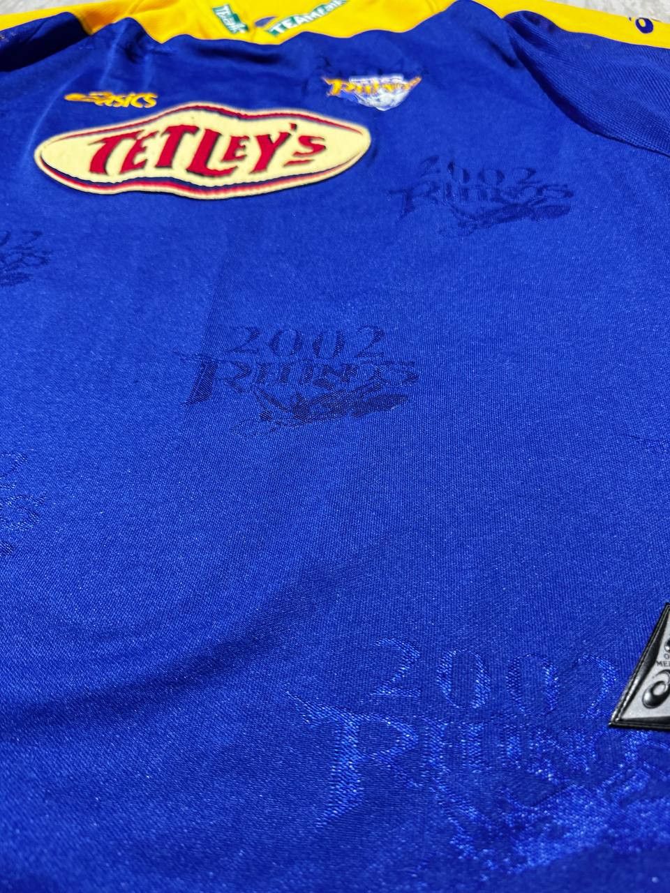 Asics LEEDS RHINOS ENGLAND 2002 LIMITED EDITION JERSEY ASICS XL Size US XXL / EU 58 / 5 - 8 Thumbnail