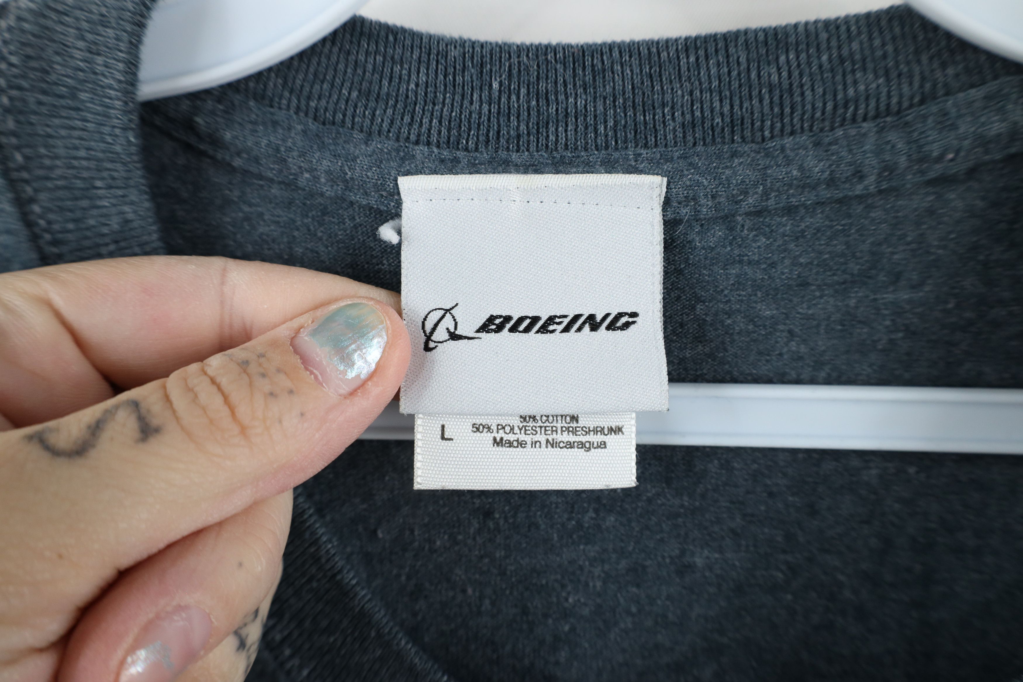 Vintage Vintage Boeing Airplanes Spell Wings Short Sleeve T-Shirt Size US L / EU 52-54 / 3 - 6 Thumbnail