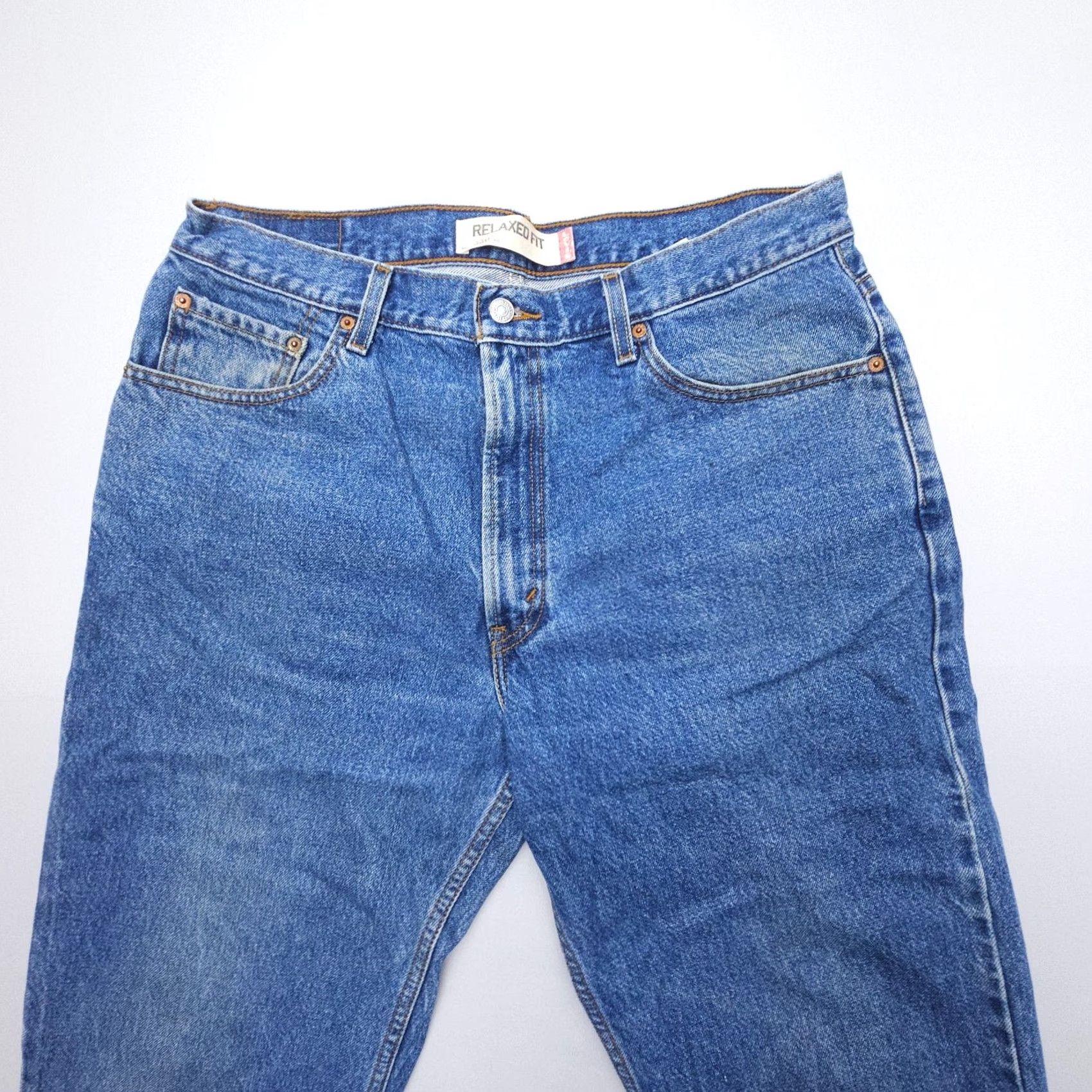 Levi's VINTAGE Levi's 550 Relaxed Fit Jeans Mens 36 x 30 Denim Blue 90s American Fashion Mens Levi's 550 Jeans Size US 36 / EU 52 - 6 Thumbnail