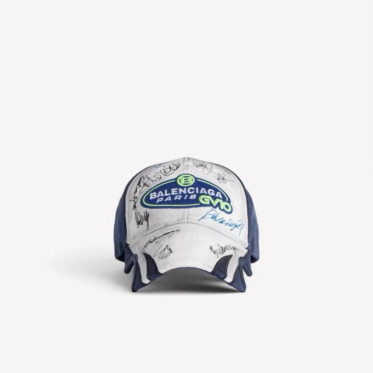 Balenciaga BALENCIAGA 25FW Distressed Signature "BANANA" Baseball Cap Size ONE SIZE - 1 Thumbnail