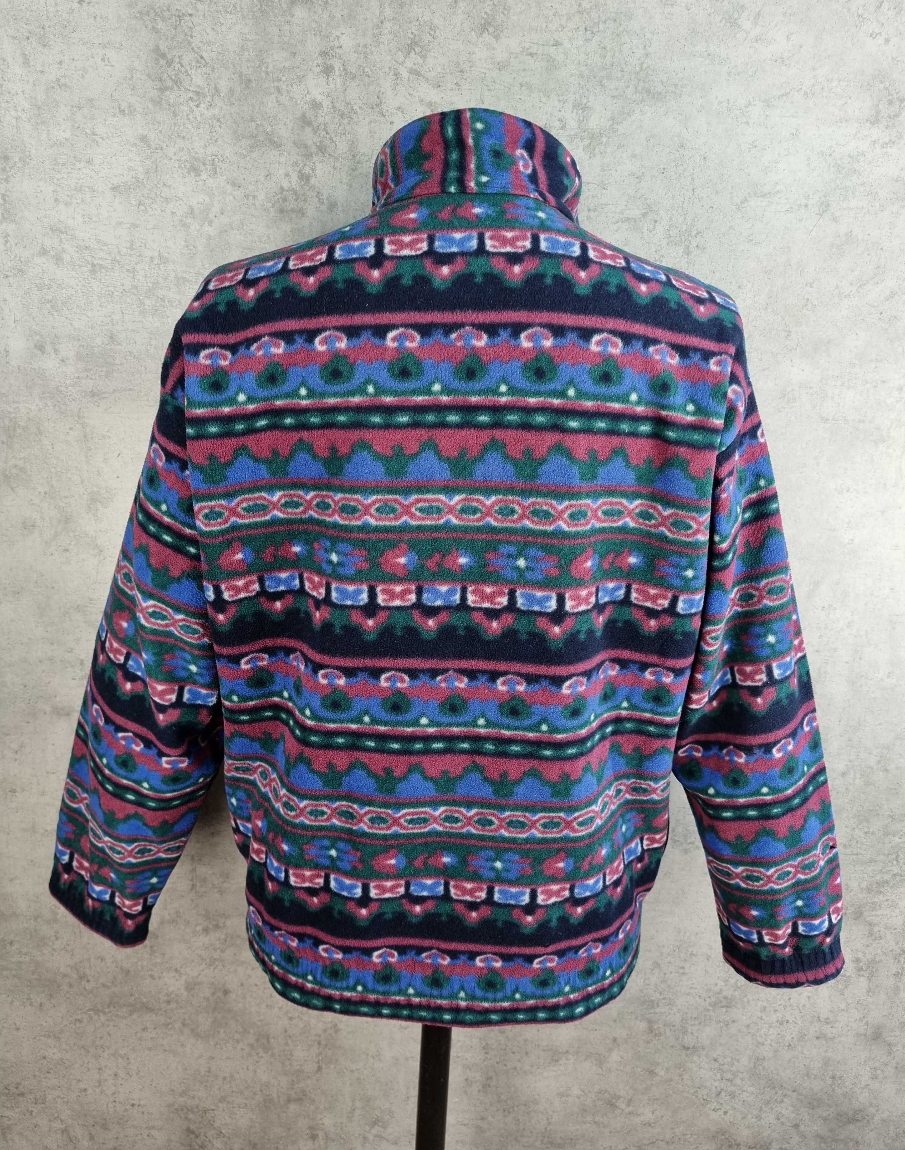 Fila × Vintage 90s Italian FILA Magic Line Fleece Abstract Paisley Print Size US M / EU 48-50 / 2 - 4 Thumbnail