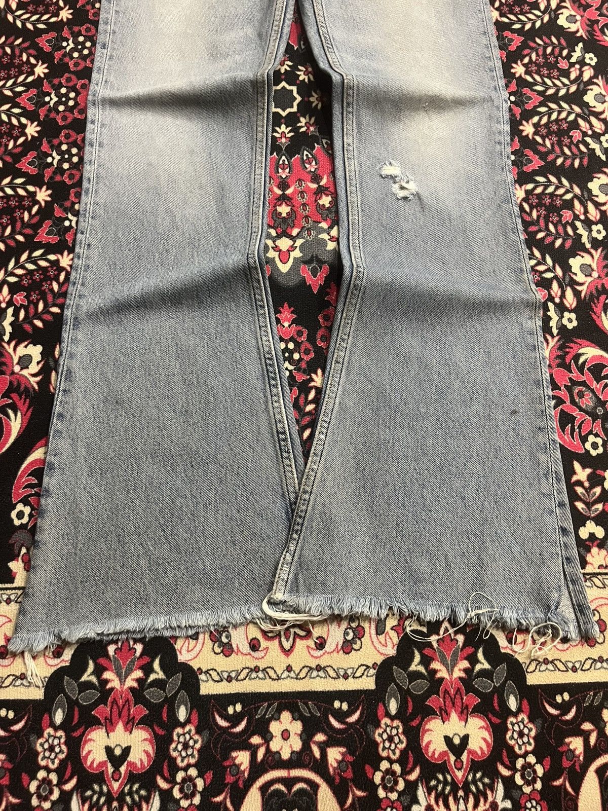 If Six Was Nine ⚡️Flare⚡️Vintage Jormanos Bell Bottom Bush Pants Blue Jeans Size US 29 - 11 Thumbnail