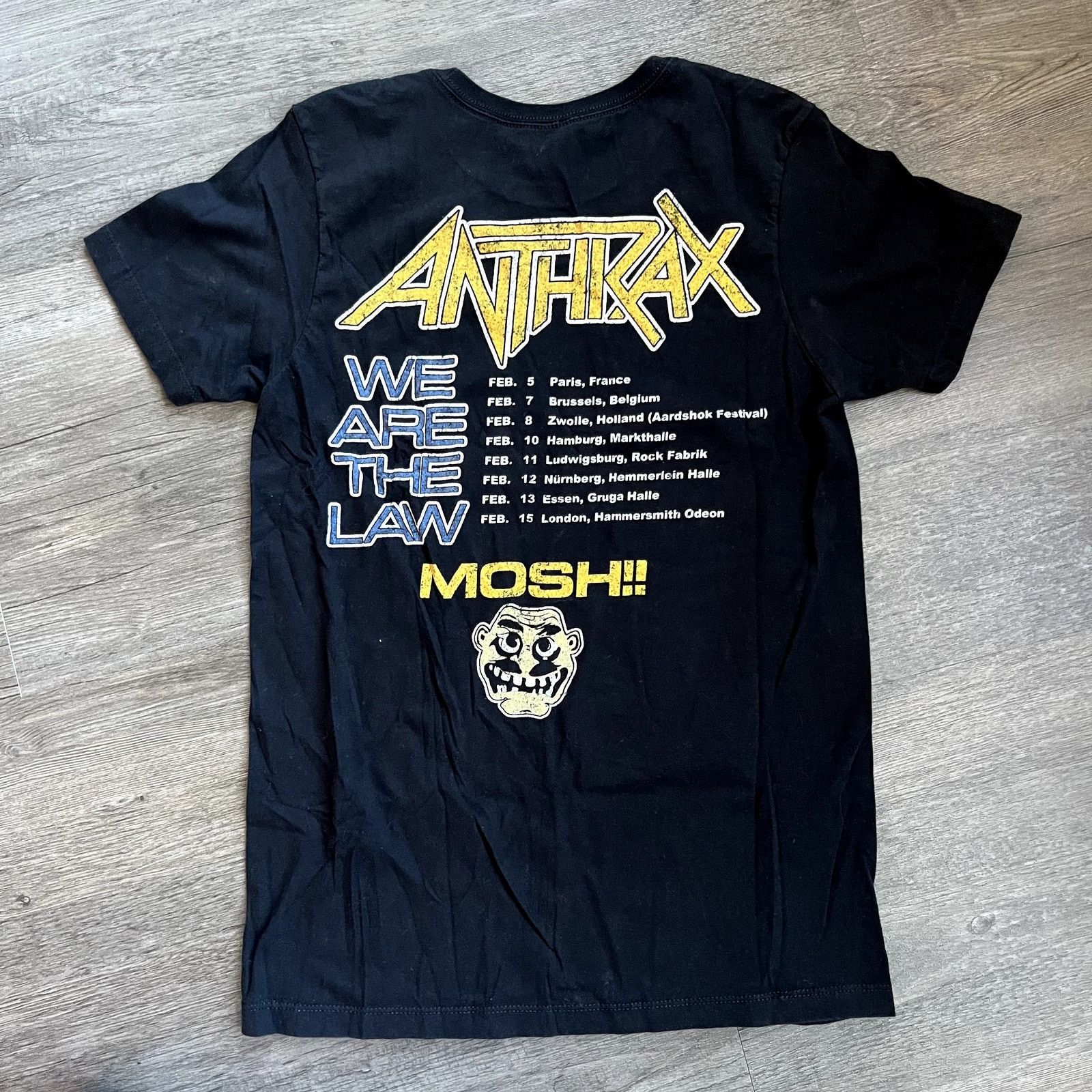 Supreme Anthrax We Are The Law Tour T Shirt Thrash Metal Size US XS / EU 42 / 0 - 1 Thumbnail