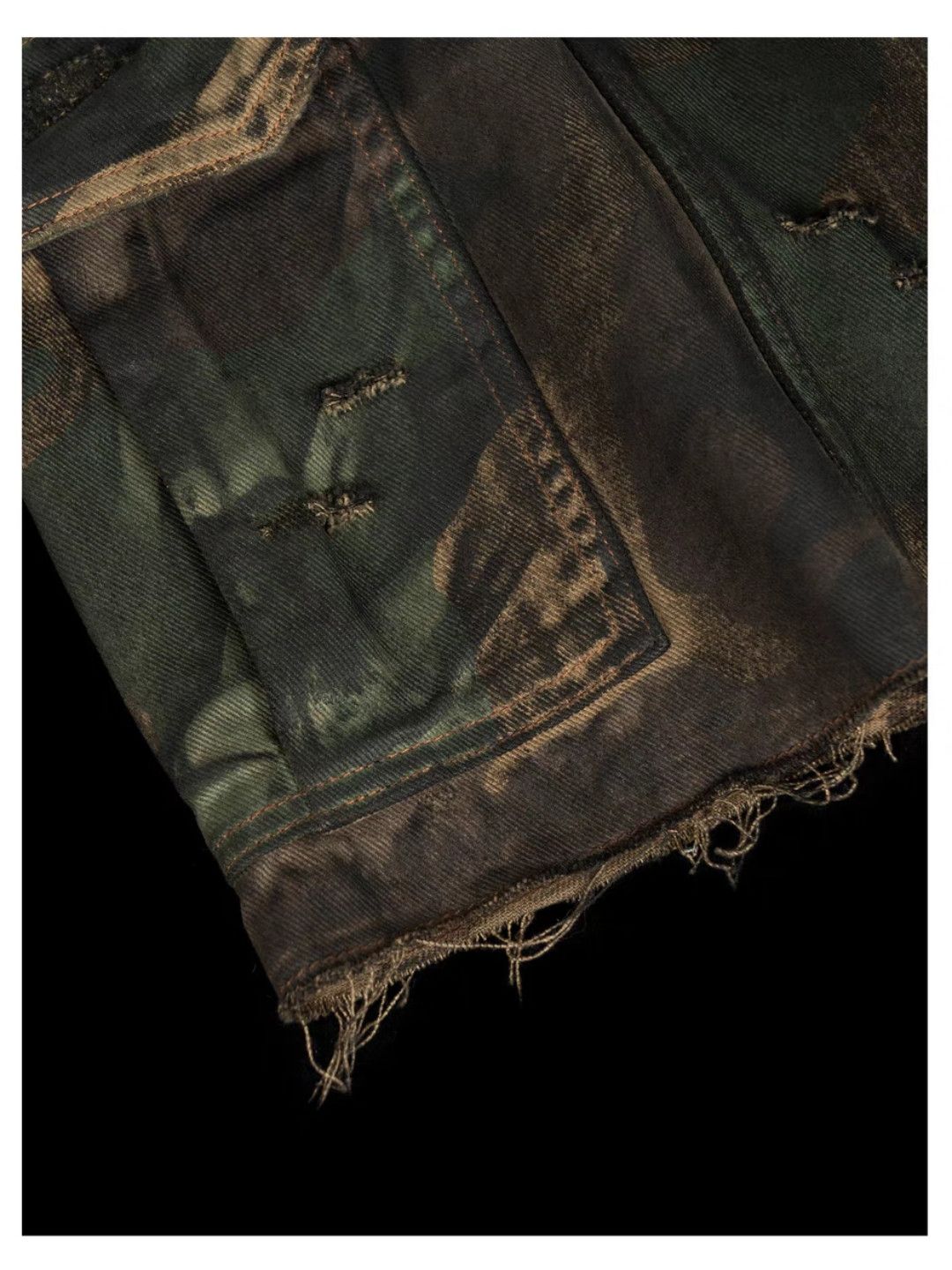 Designer × Japanese Brand × Vintage Unisex camo washed faded utility paint stain cargo shorts Size US 32 / EU 48 - 4 Thumbnail