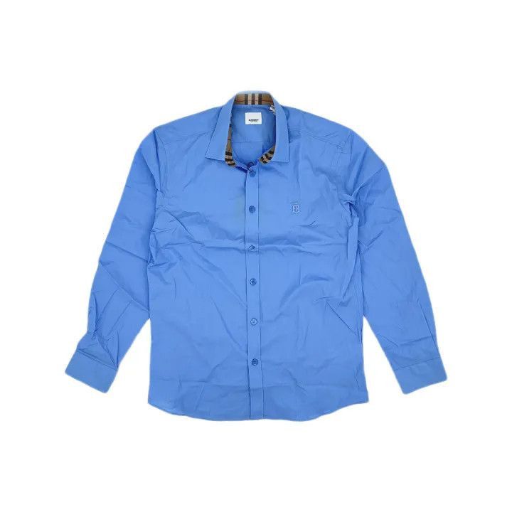 Burberry Burberry Burberry Logo Embroidered Long Sleeve Shirt-2507 Size US L / EU 52-54 / 3 - 2 Thumbnail