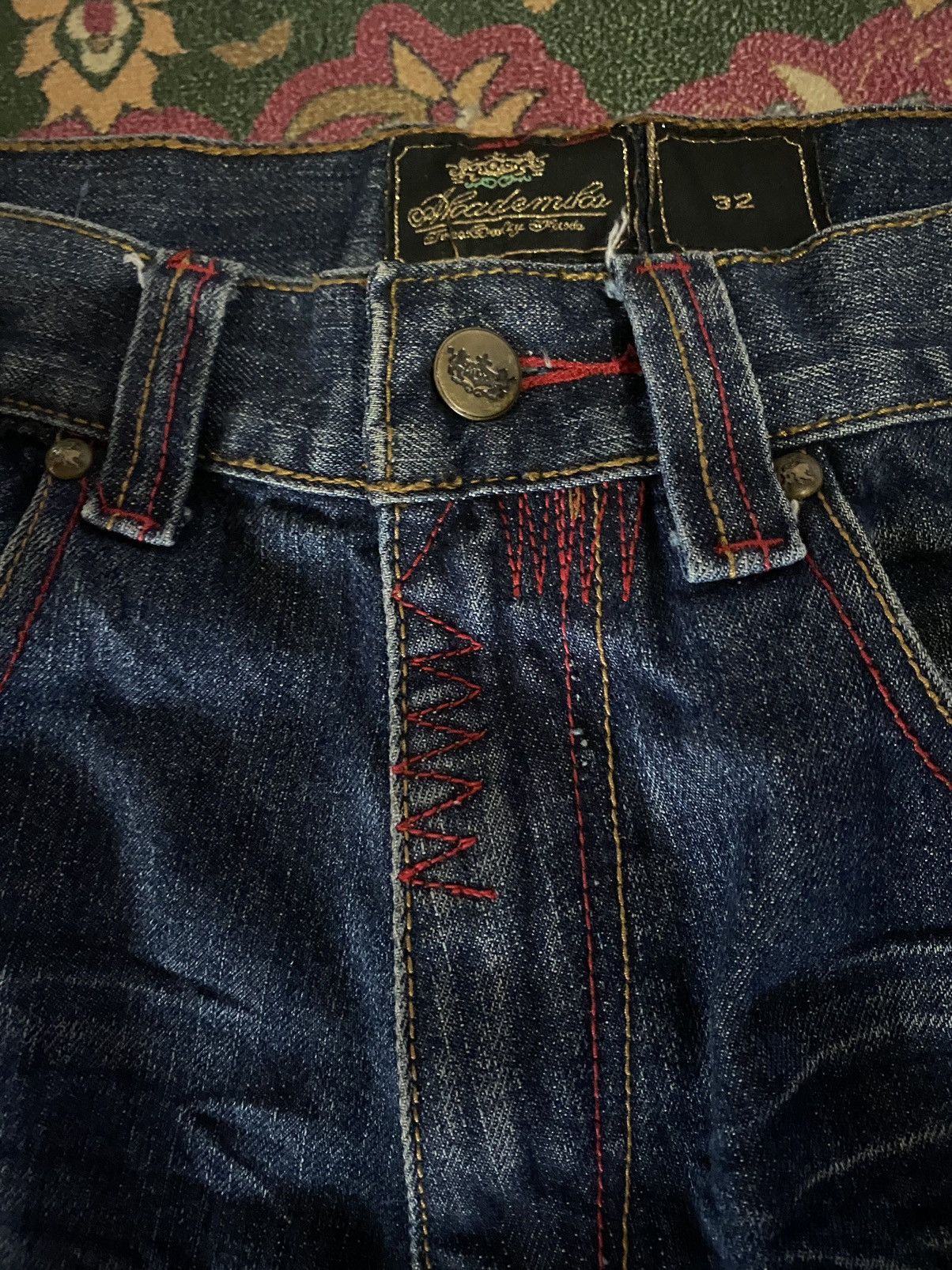 Akademiks Vintage Akademics ‘AKDMKS’ Distressed Jeans Size 32 Size US 32 / EU 48 - 5 Thumbnail