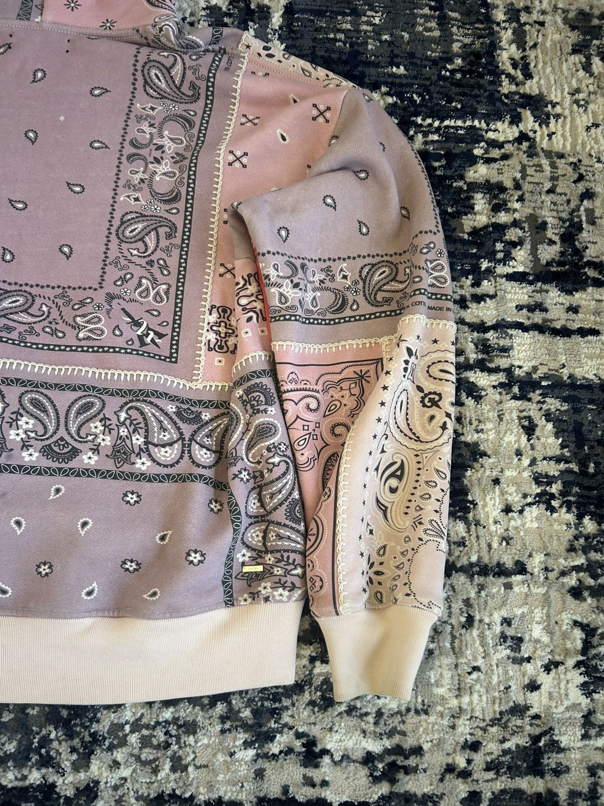 Amiri Amiri Oversized Bandana Patchwork Hoodie Size US S / EU 44-46 / 1 - 10 Thumbnail