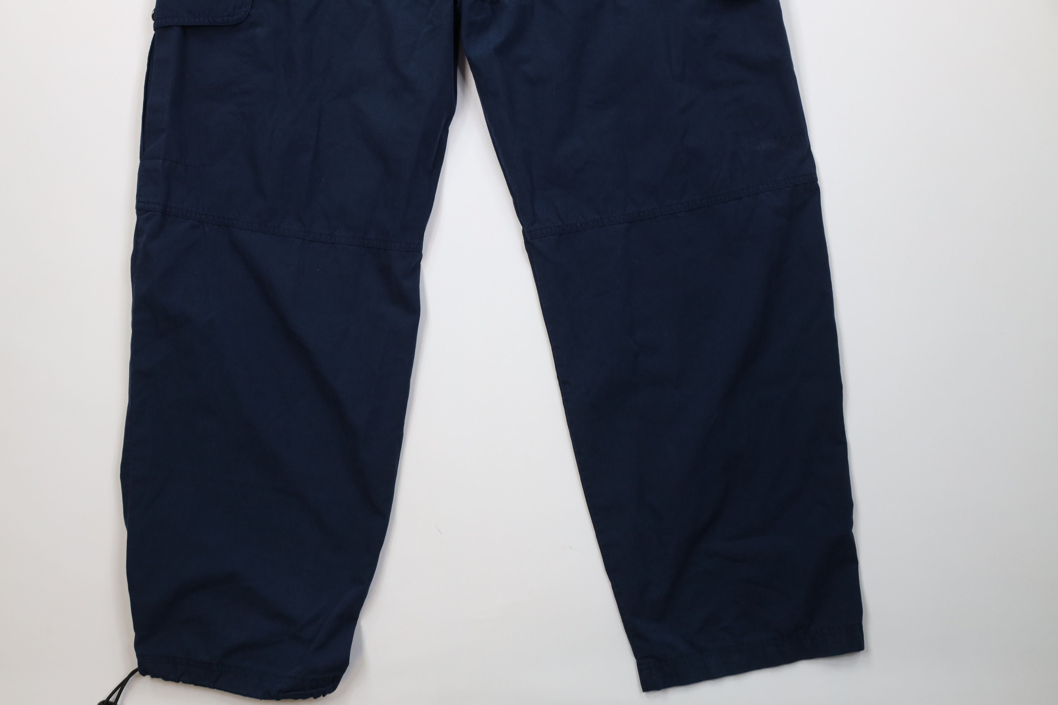 Aeropostale Vintage 90s Y2K Aeropostale Wide Leg Cargo Pants Navy Blue Size US 36 / EU 52 - 16 Thumbnail