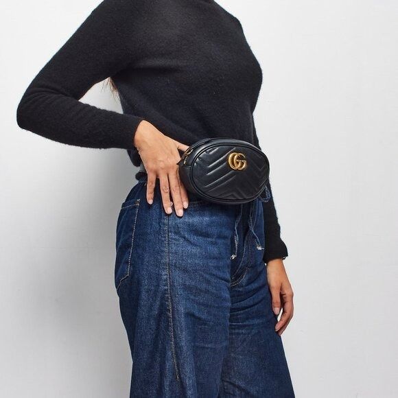 Gucci GG Marmont Quilted Leather Belt Bag Size ONE SIZE - 2 Thumbnail