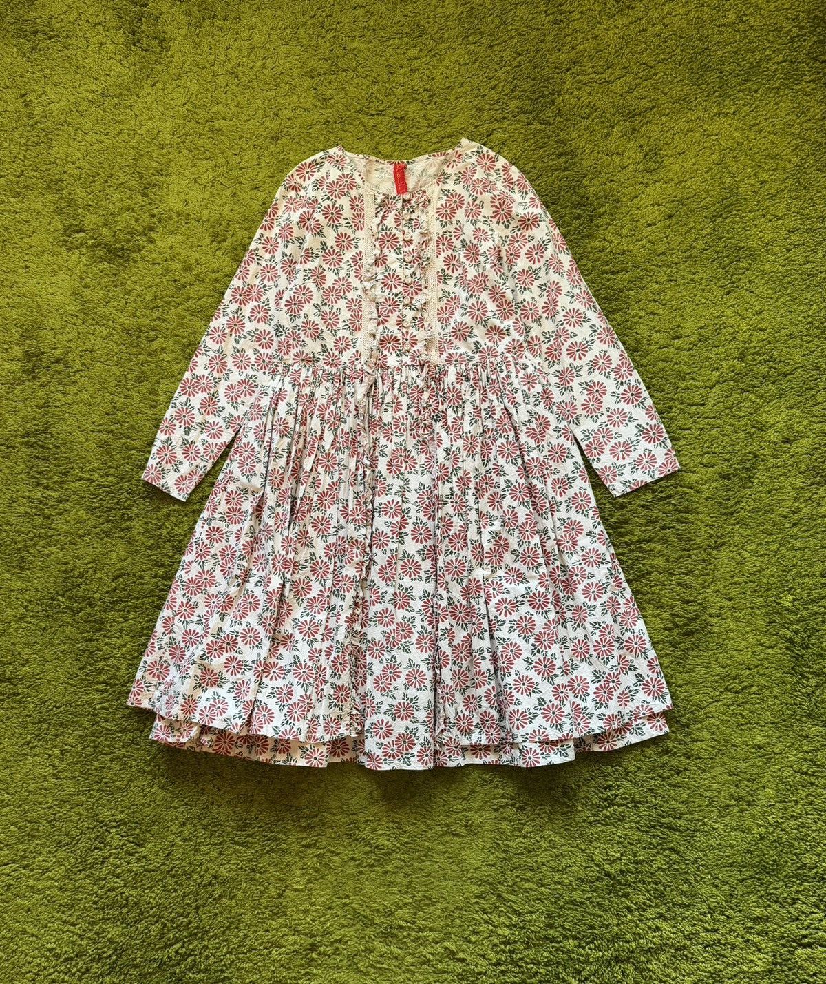 Designer Ewa I Walla A/W 2021 avant garde florar pattern poplin dress Size S / US 4 / IT 40 - 9 Thumbnail
