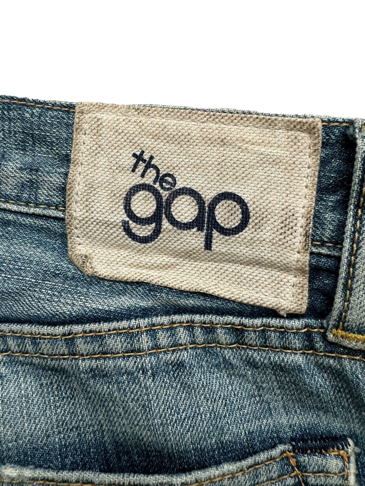 Gap 💸LASTDROP💸 Vintage Gap 1969 Blue Faded Distressed Jeans Size US 35 - 3 Thumbnail