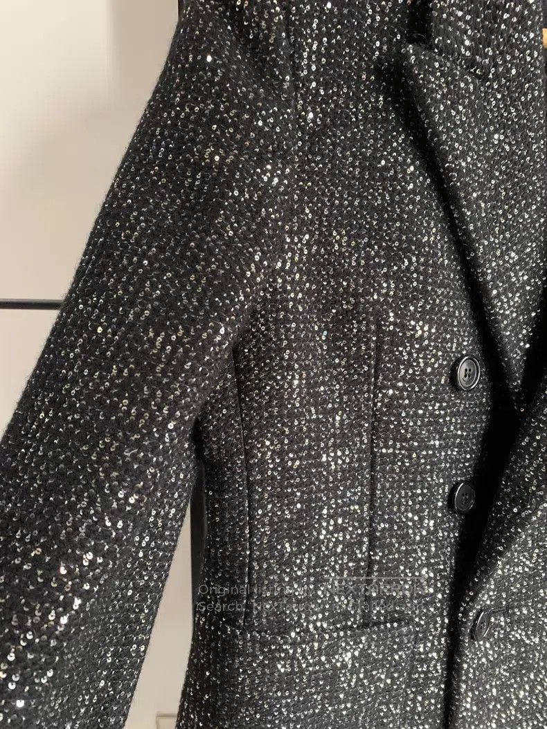Saint Laurent Paris Saint Laurent Paris Heavy Duty Sequin Jacket i Size XS / US 0-2 / IT 36-38 - 3 Thumbnail