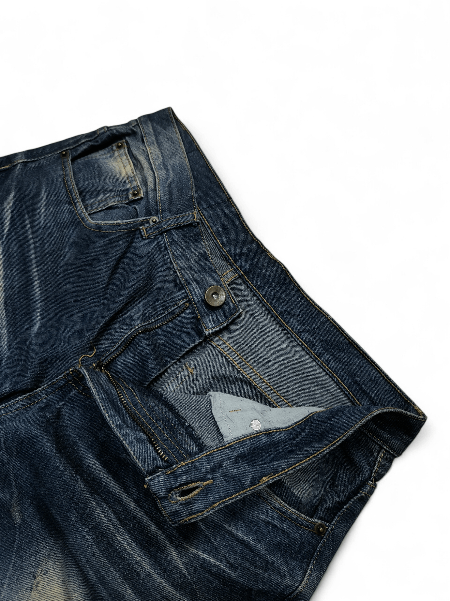 If Six Was Nine × Japanese Brand × Vintage Japan brand Muddy Claw Mark flared Jeans Ifsixwasnine Style Size US 33 - 4 Thumbnail