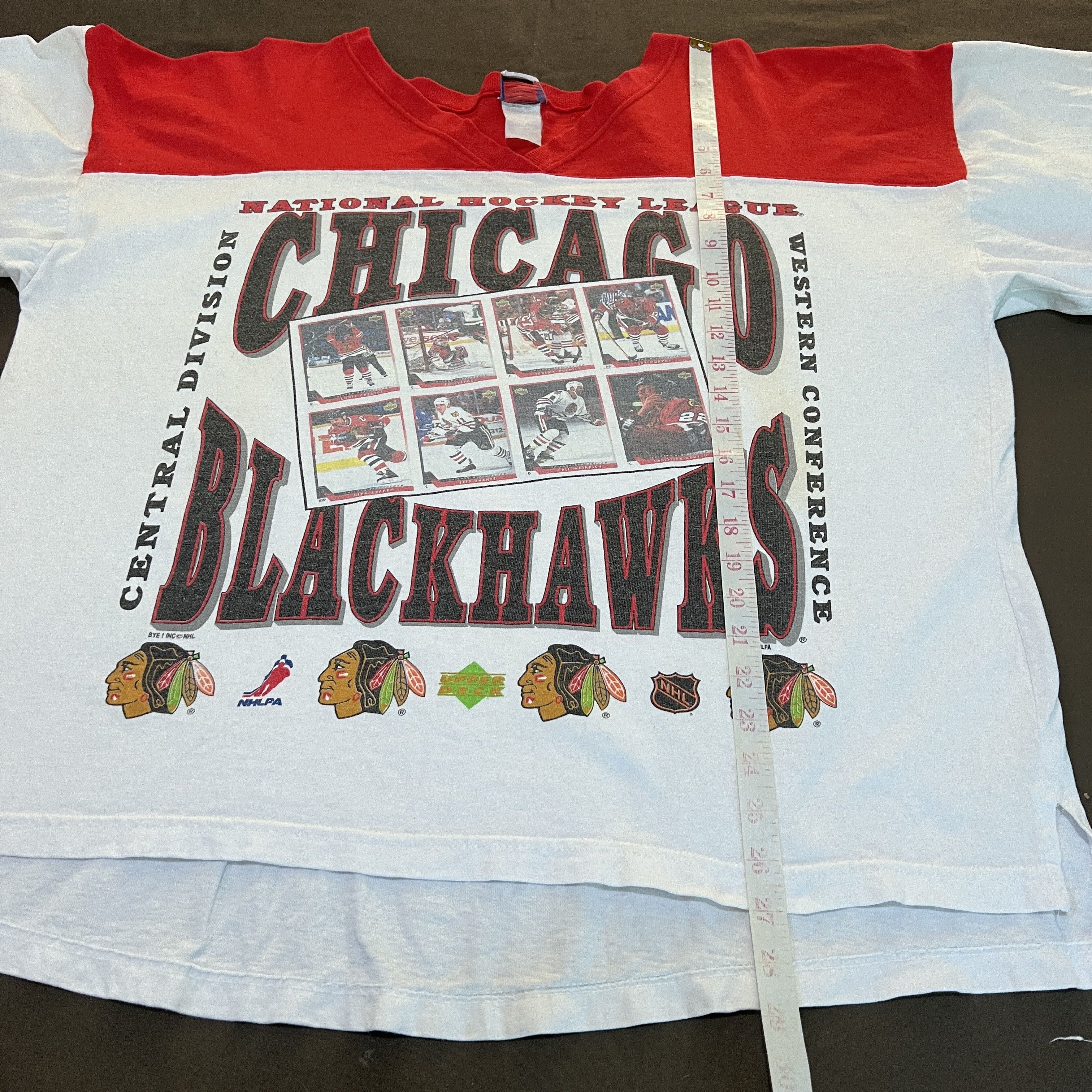 NHL Vintage Chicago Blackhawks NHL Photography Tee 2XL Hockey Size US XXL / EU 58 / 5 - 13 Thumbnail