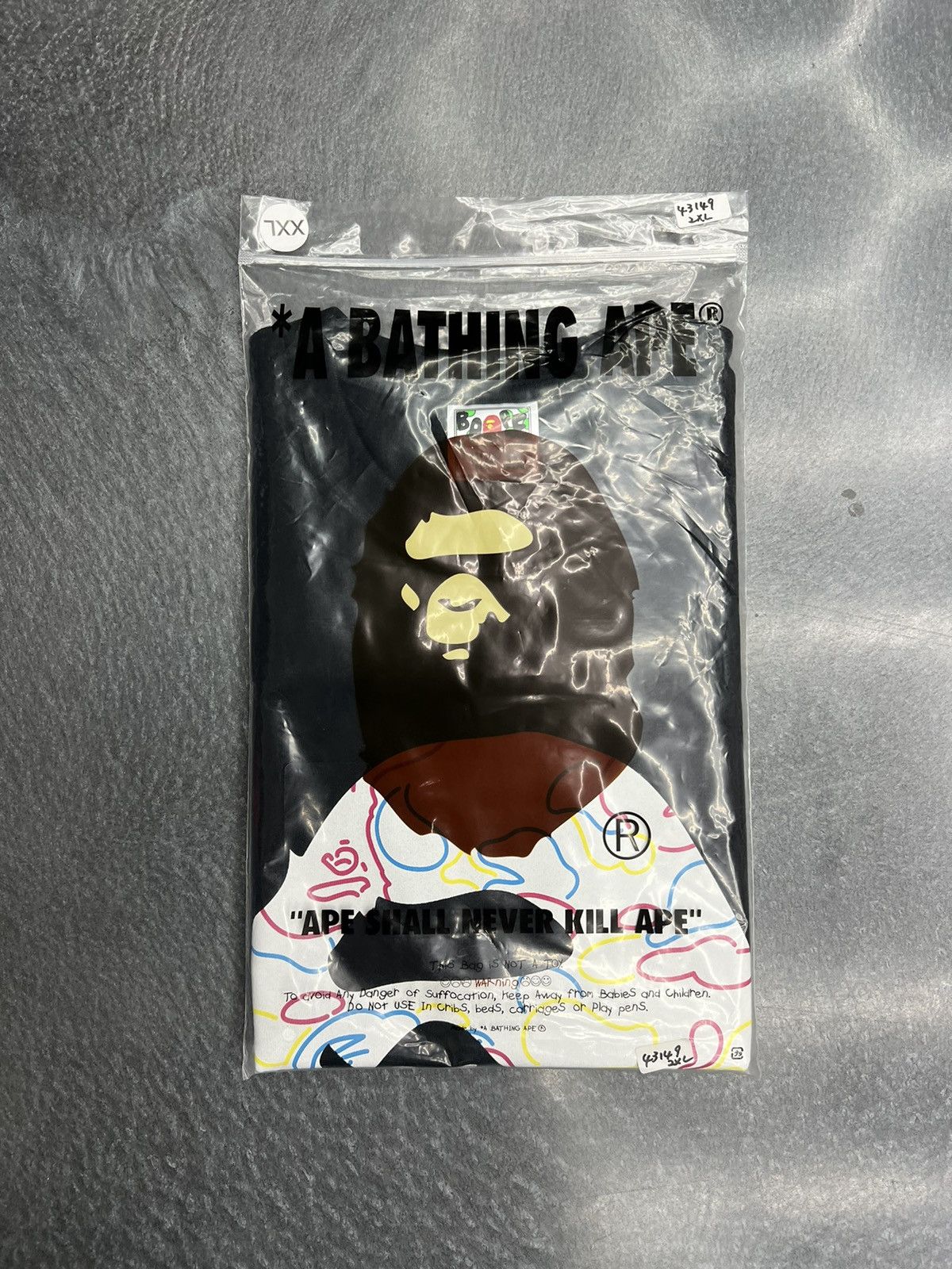 Bape Bape Neon Camo Big Ape Head T-Shirt Size US XXL / EU 58 / 5 - 7 Thumbnail