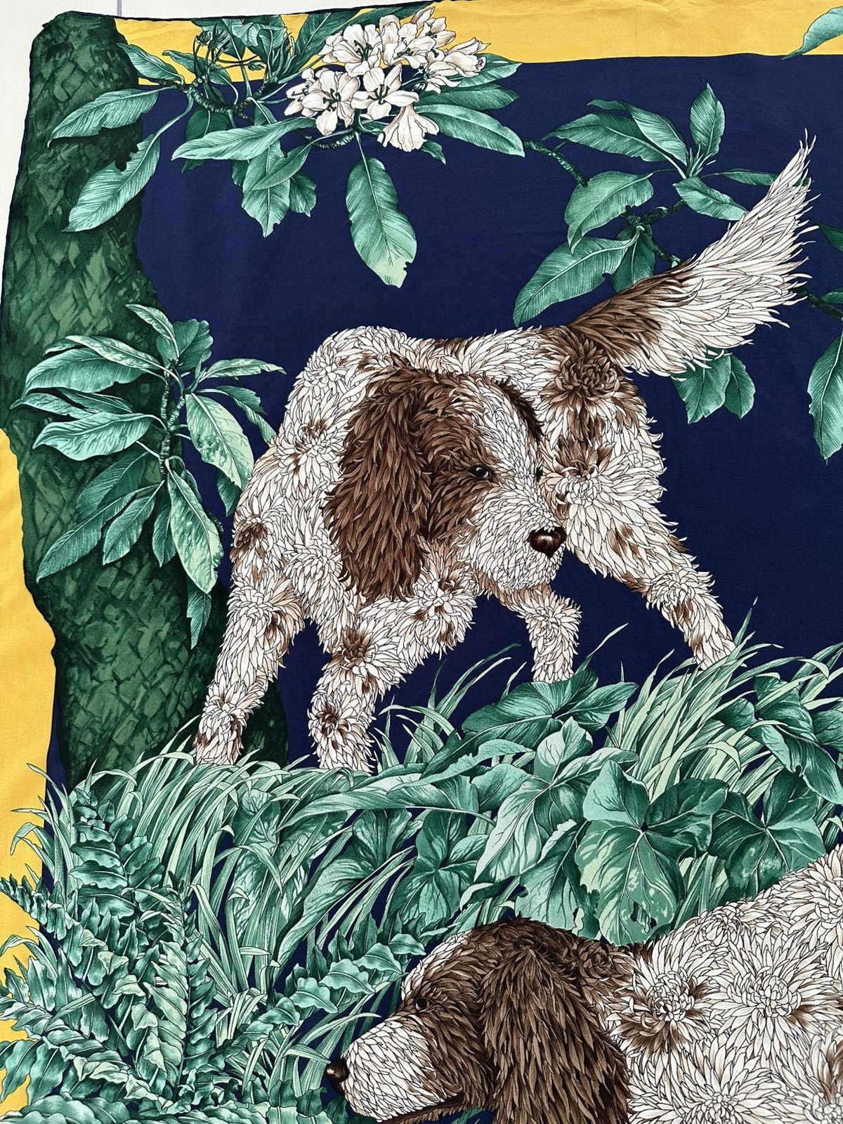 Salvatore Ferragamo Vintage Salvatore Ferragamo Silk Scarf Printed Dog Size ONE SIZE - 5 Thumbnail