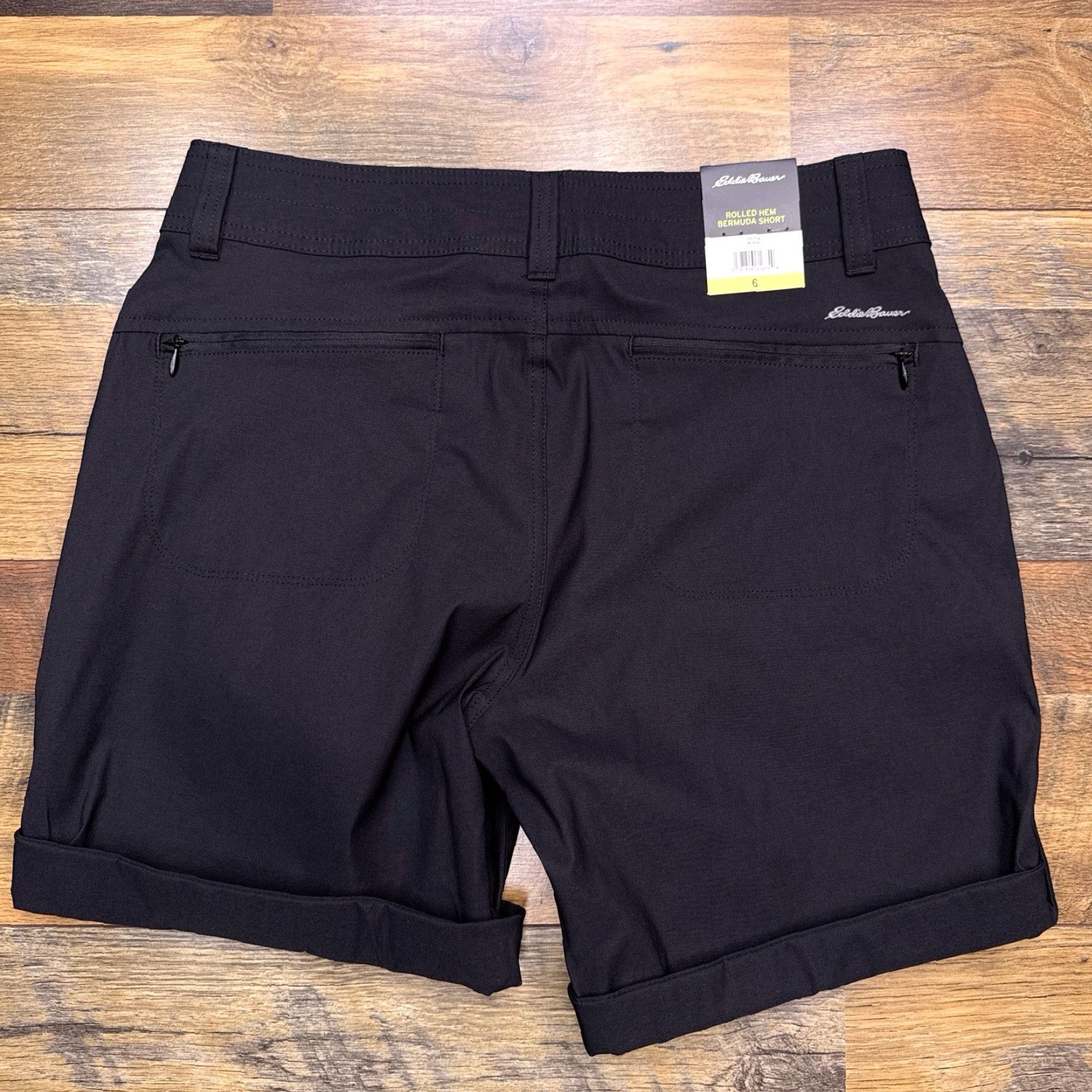 Eddie Bauer Eddie Bauer Shorts Womens 6 Black Mid Rise Stretch Rolled Hem New Size 28" / US 6 / IT 42 - 2 Thumbnail