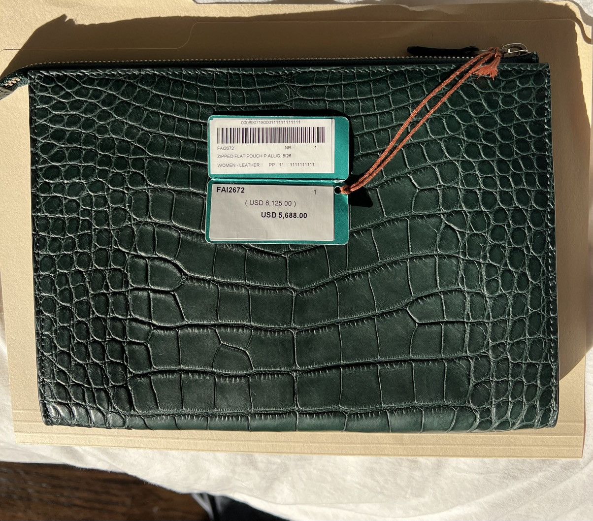 Loro Piana Loro Piana Alligator Pouch Size ONE SIZE - 6 Thumbnail