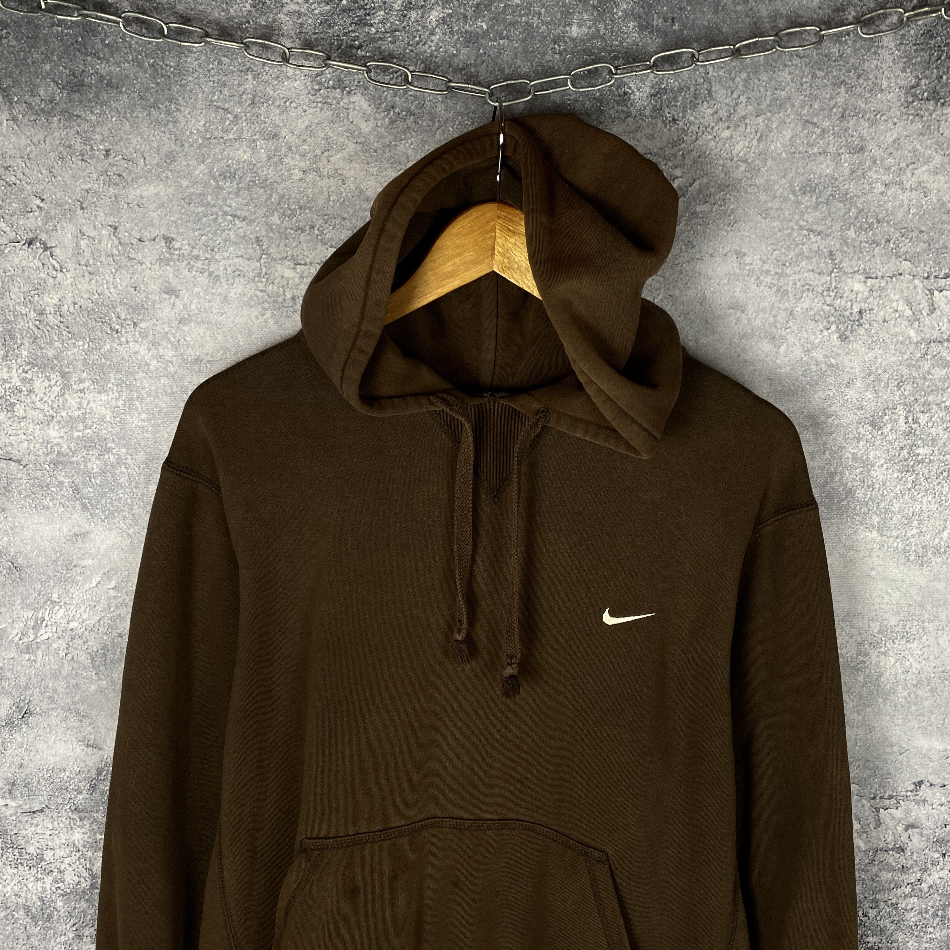 Nike Nike Vintage Hoodie Men's Size M Brown Long Sleeve Size US M / EU 48-50 / 2 - 2 Thumbnail