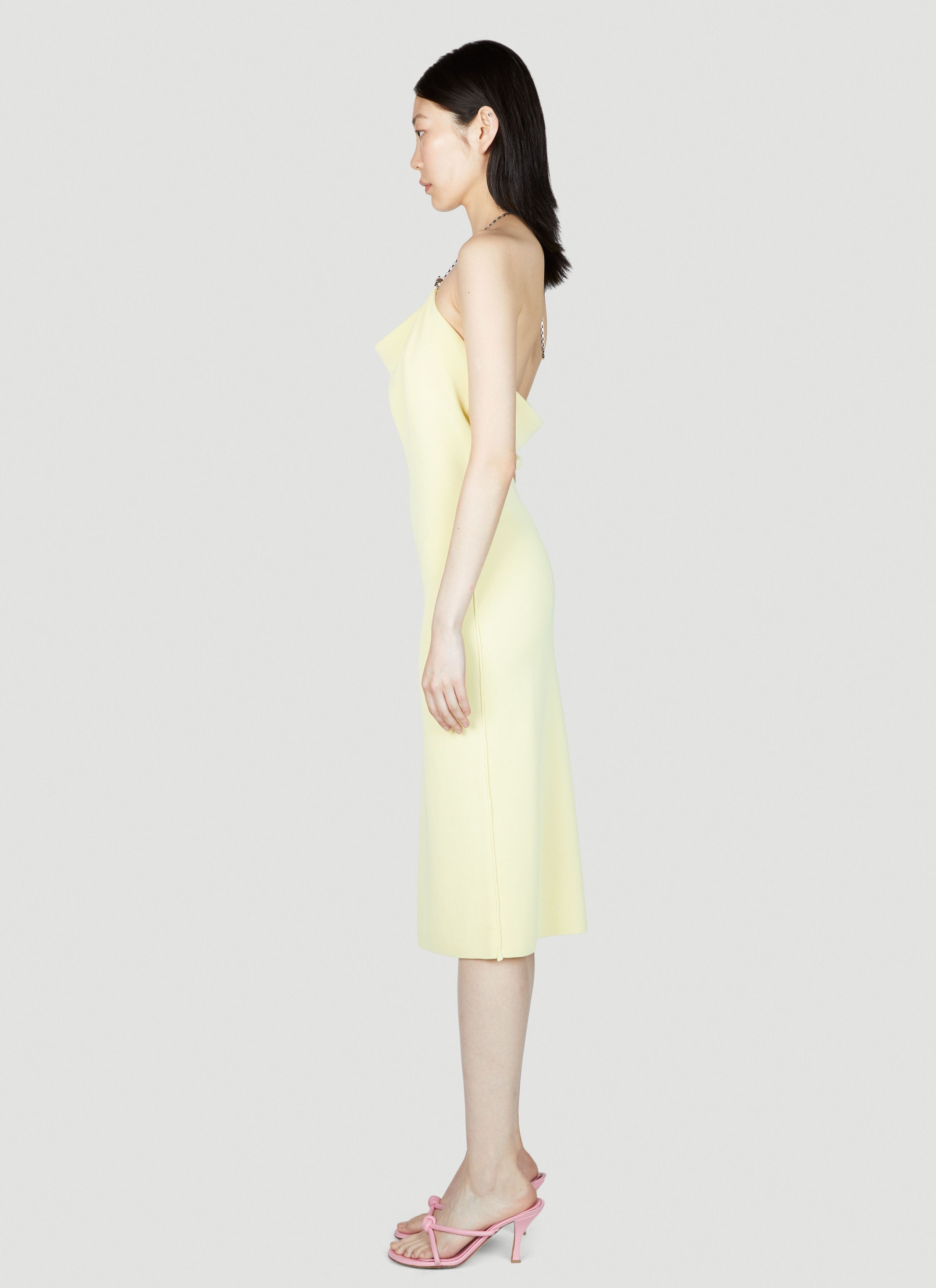 Bottega Veneta o1s1rm1125 Long Dress in Pineapple Size XS / US 0-2 / IT 36-38 - 3 Thumbnail