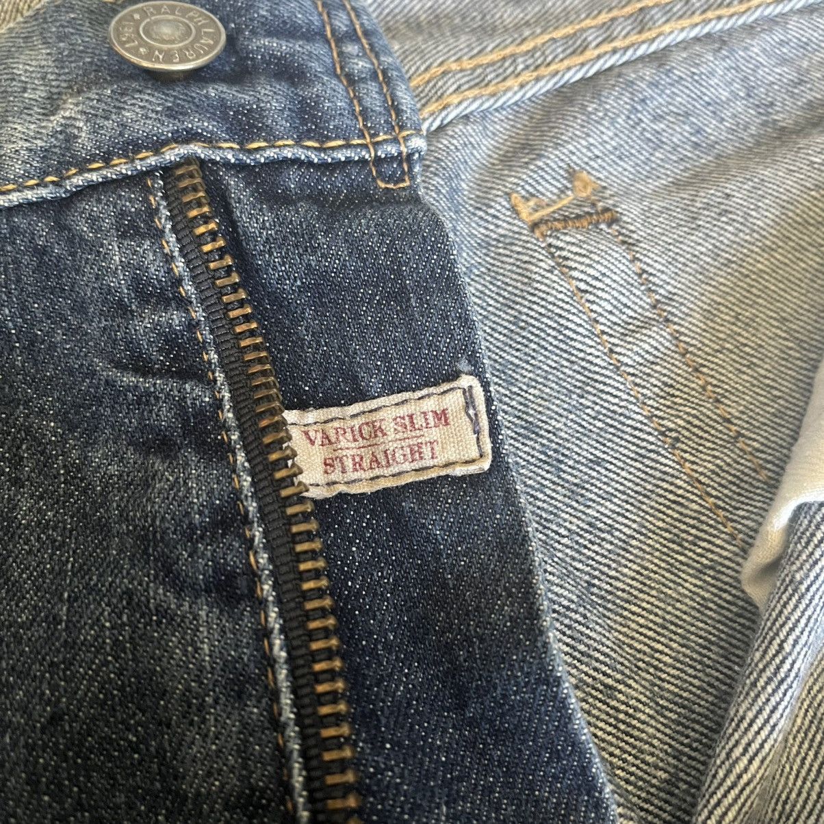 Polo Ralph Lauren × Ralph Lauren × Vintage Polo Ralph Lauren Varick Slim Straight Denim Jeans 33x30 Vtg Size US 33 - 9 Thumbnail