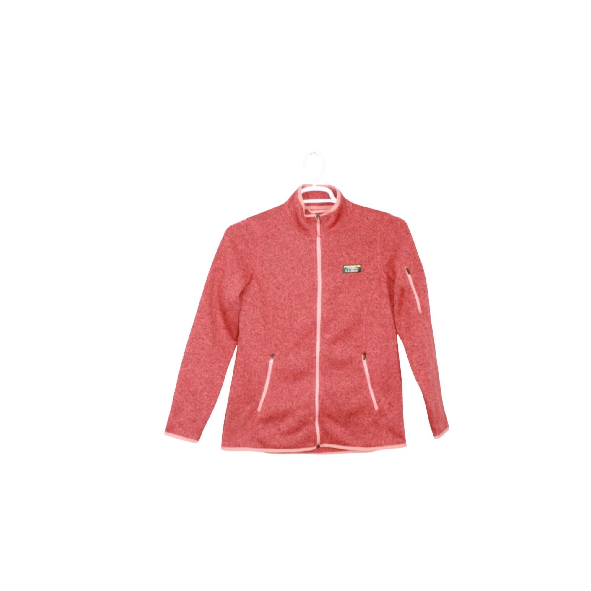 L.L. Bean LL Bean Womens Orange Fleece Zip-Up Jacket Medium Size M / US 6-8 / IT 42-44 - 1 Thumbnail