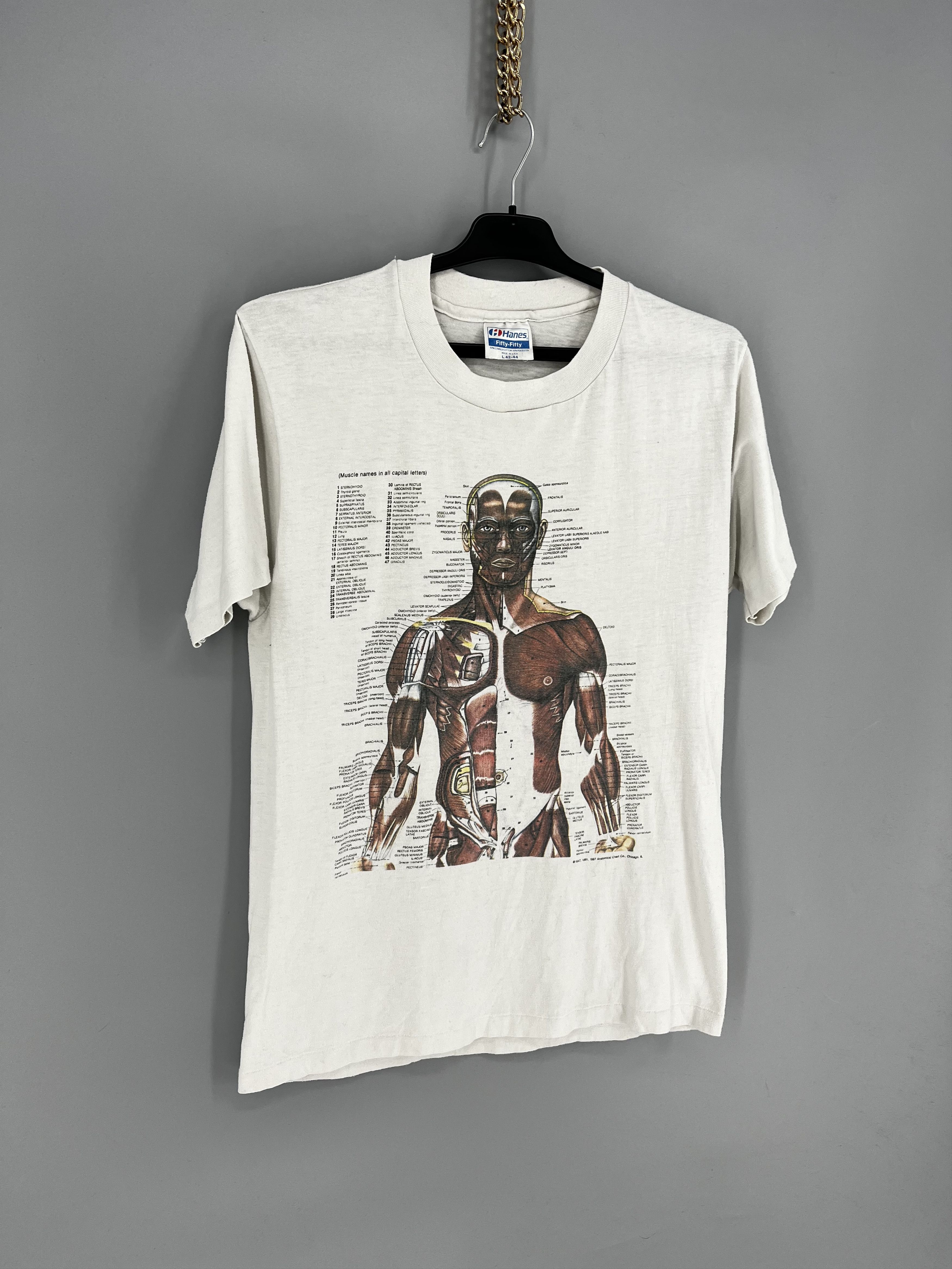 Other Anatomy Muscle Shirt Same Print as Kurt Cobain Rare Medical Size US M / EU 48-50 / 2 - 2 Thumbnail