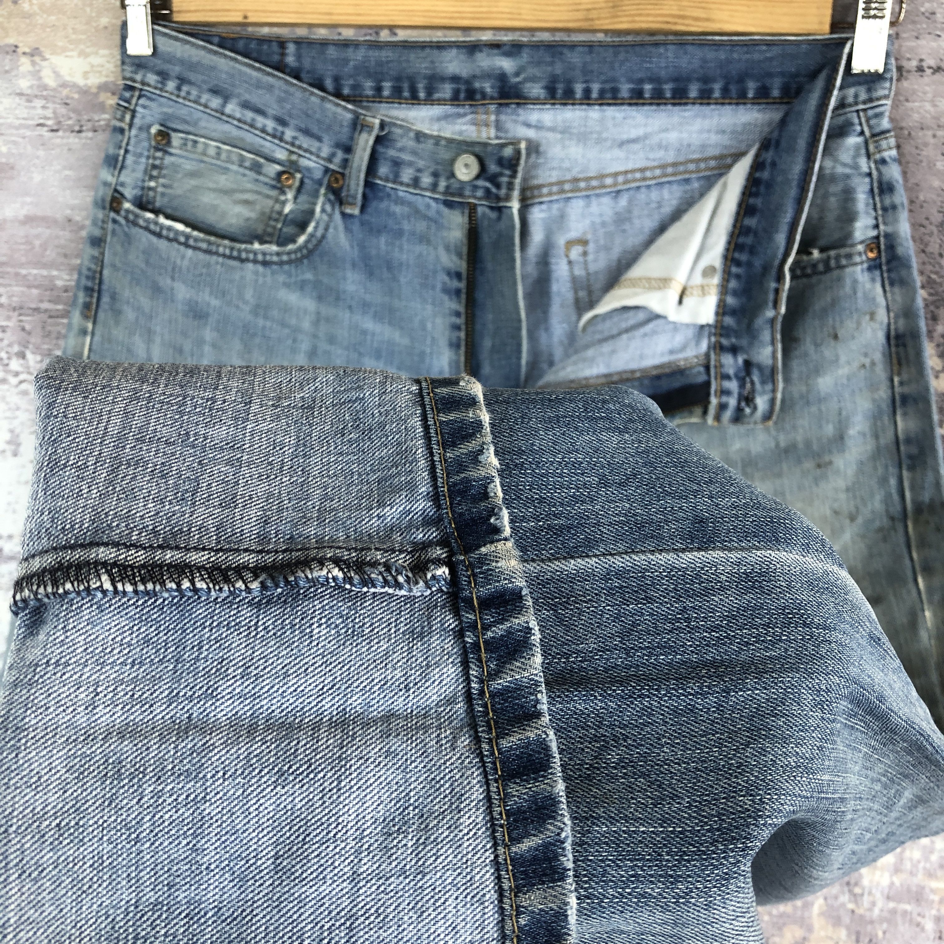 Levi's Vintage Distressed Levis Jeans Levi's 505 Light Wash Denim Size US 36 / EU 52 - 8 Thumbnail