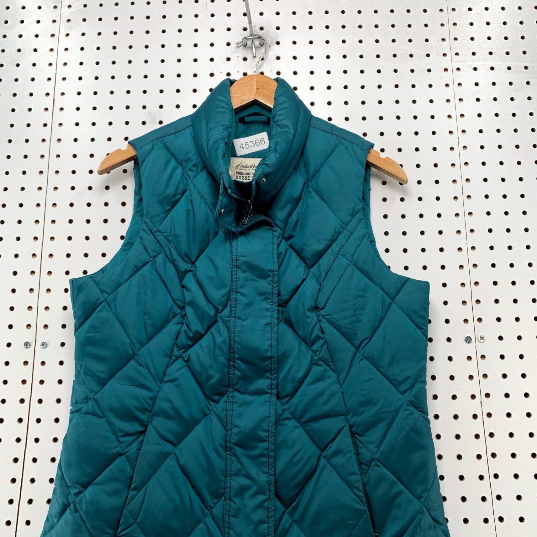 Eddie Bauer Eddie Bauer Premium Down Vest Womens M Teal Quilted Outdoor VEST Womens Medium Teal Quilted Down Vest Eddie Bauer Size M / US 6-8 / IT 42-44 - 2 Thumbnail