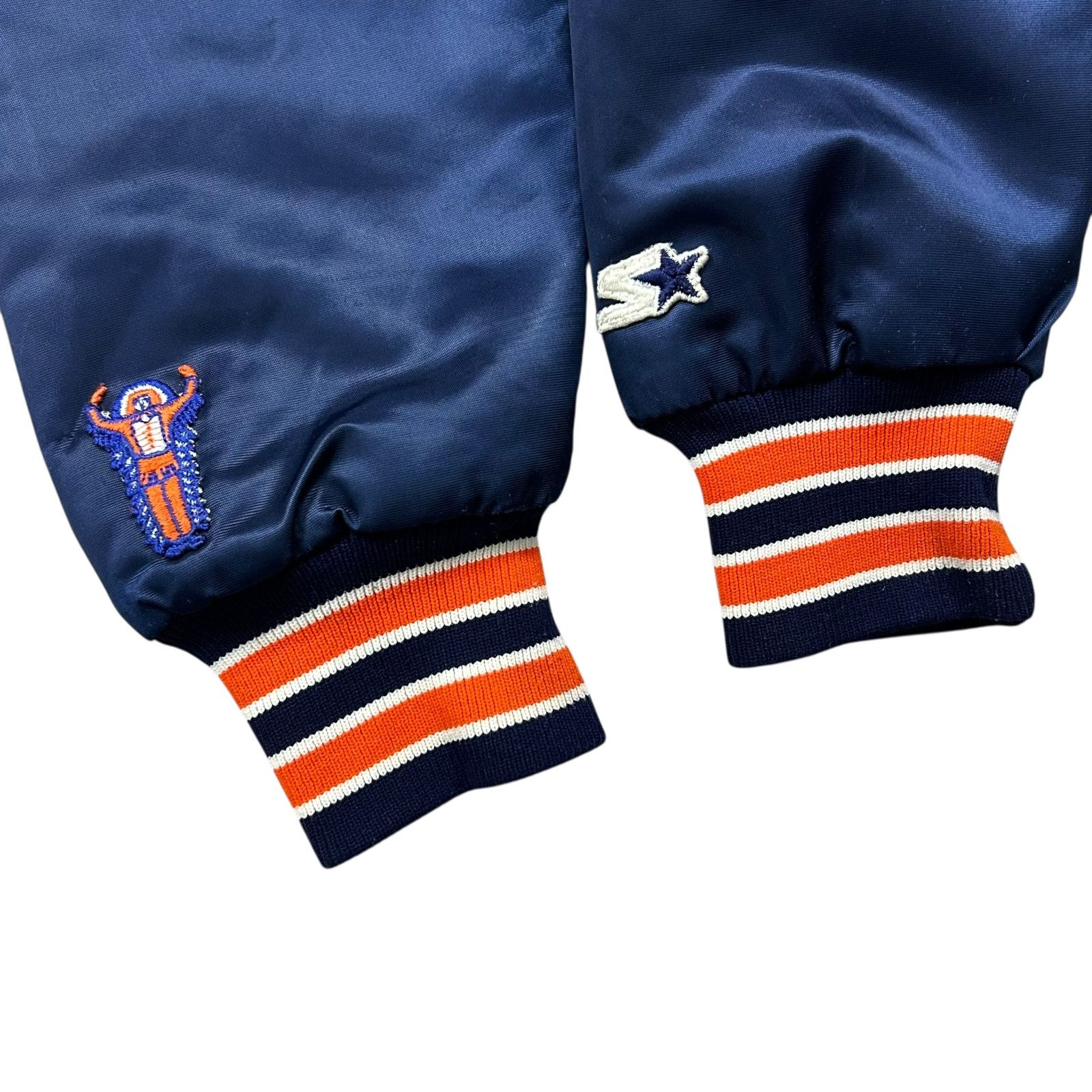 NCAA VTG 90s ILLINOIS FIGHTING ILLINI STARTER SATIN JACKET Size US M / EU 48-50 / 2 - 3 Thumbnail