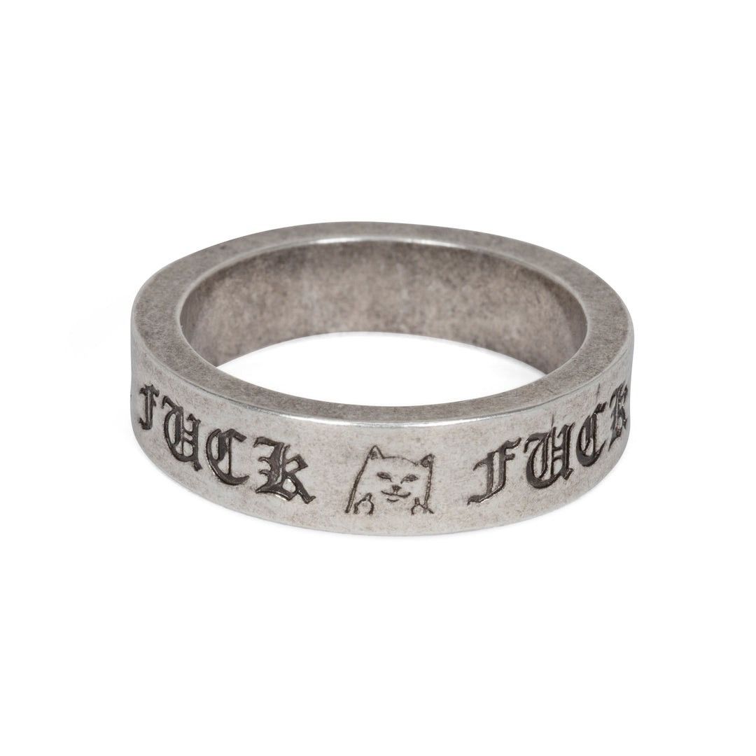 RIPNDIP RIPNDIP FUCKIN FUCK RING (SILVER) Size ONE SIZE - 1 Thumbnail