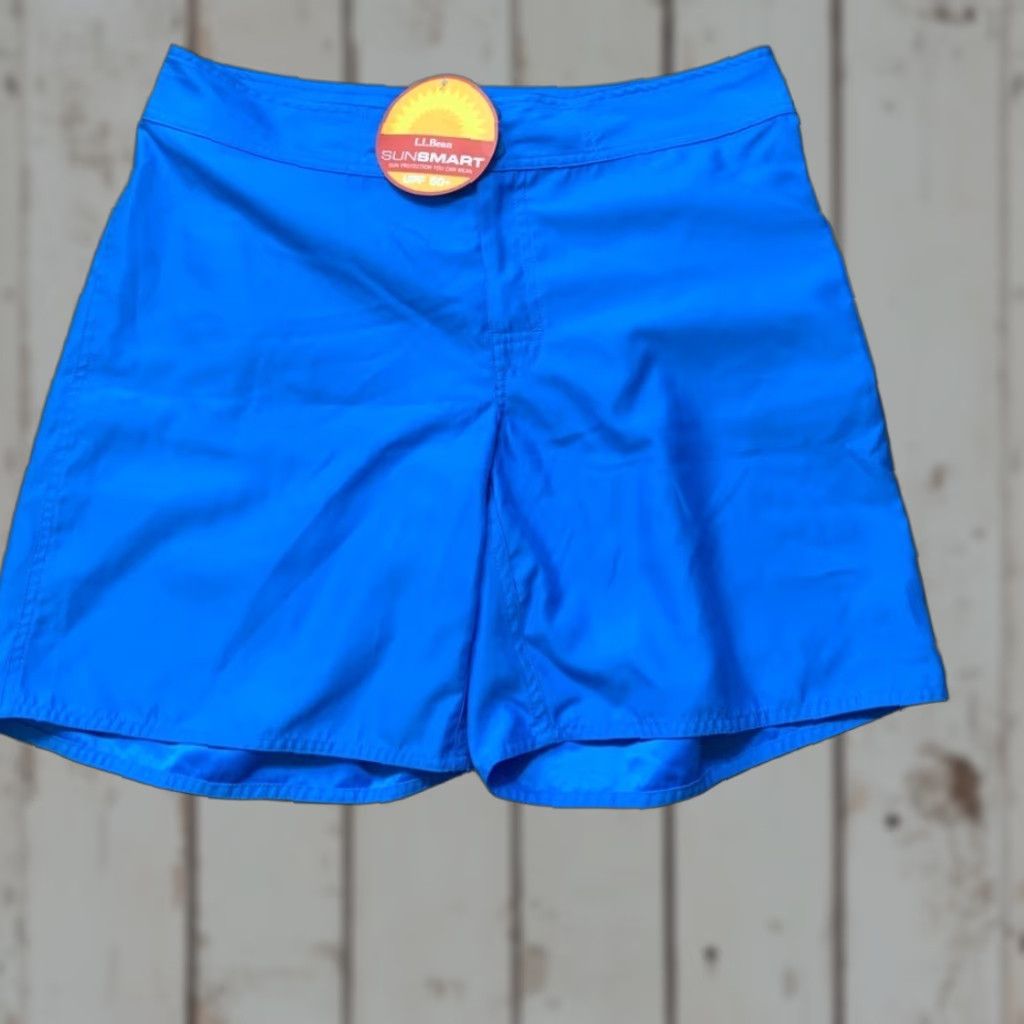Vintage LL Bean Sunsmart Bermuda Shorts 14W Blue Women Plus Reg 14W Bermuda Shorts Sunsmart Blue Womens Size 36" / US 14 / IT 50 - 1 Thumbnail