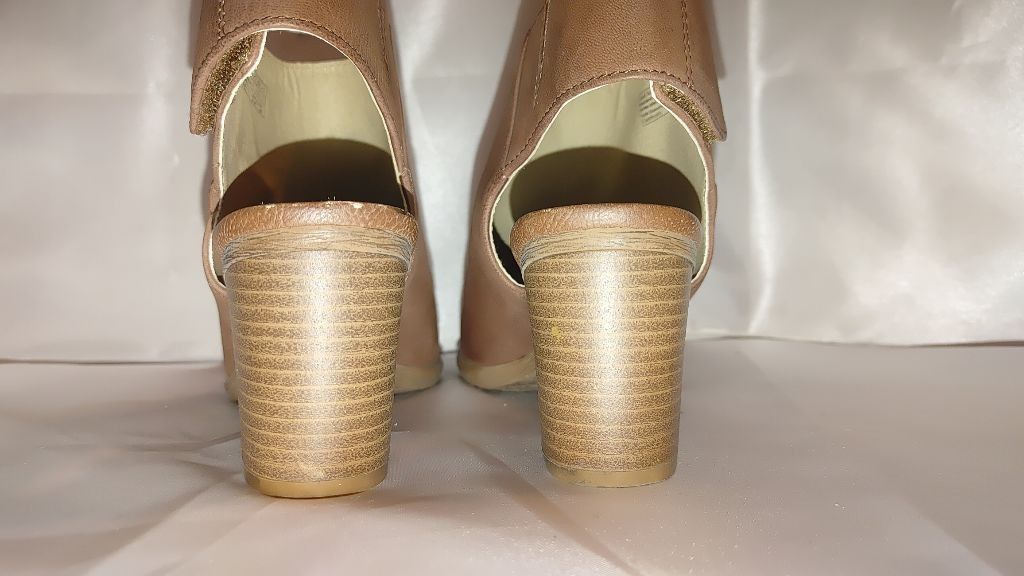JOSEF SEIBAL Josef Seibel Bonnie 09 Leather Peep Toe Booties Size 38 Size US 7 / IT 37 - 8 Thumbnail