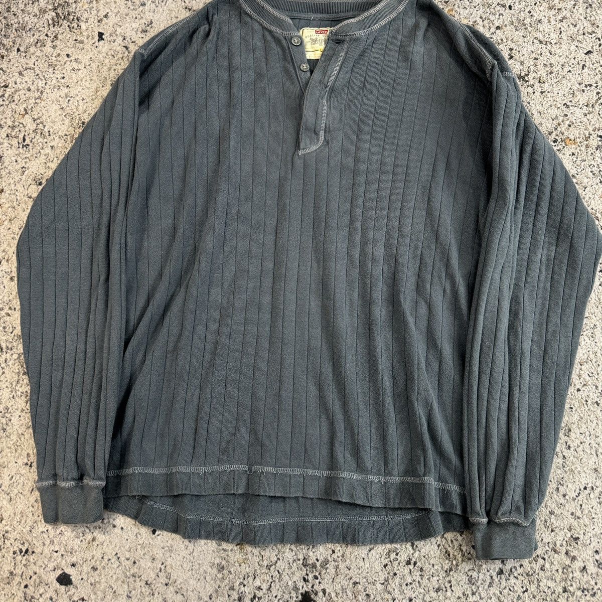 Levi's Vintage Levi's Ribbed Cotton Thermal Knit Shirt ERD Grunge Size US L / EU 52-54 / 3 - 5 Thumbnail