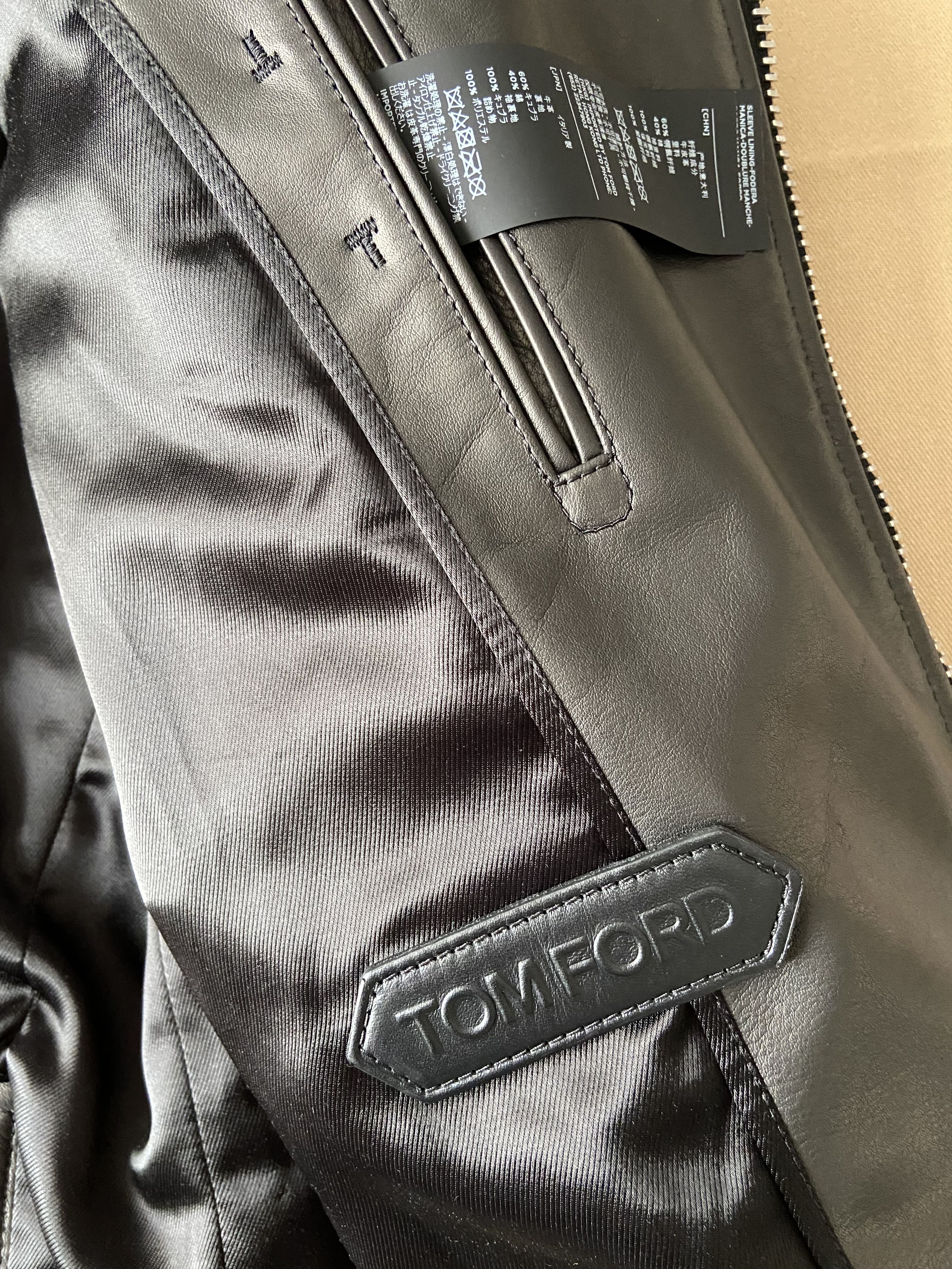 Tom Ford New Tom Ford Leather Biker Jacket Black Size US L / EU 52-54 / 3 - 16 Thumbnail