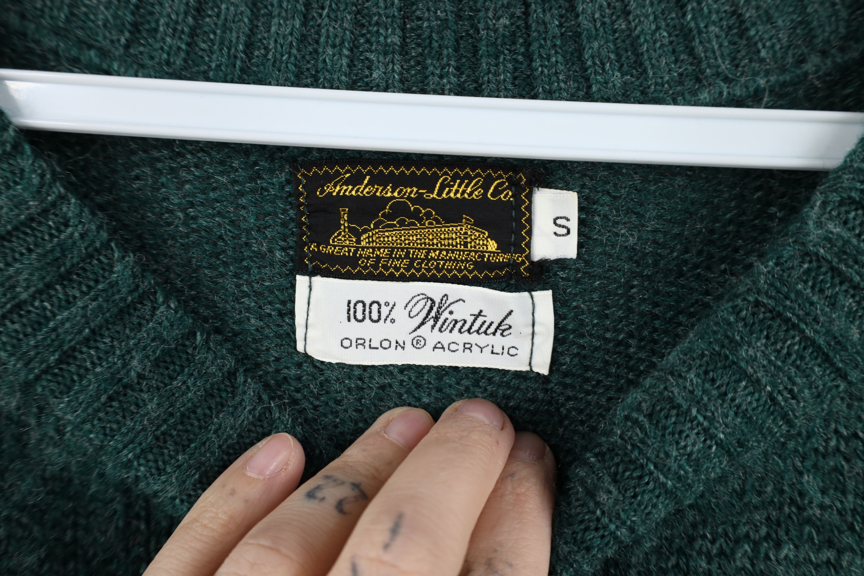 Vintage Vintage 60s 70s Streetwear Crewneck Sweater Green USA Size US S / EU 44-46 / 1 - 4 Thumbnail