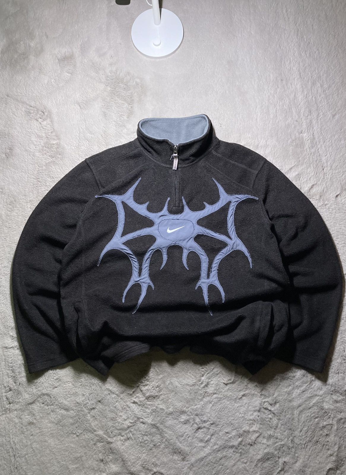 Nike × Vintage ⛩️Nike 1/3zip custom fleece vintage y2k big logo neotrible ⛩️ Size US L / EU 52-54 / 3 - 2 Thumbnail