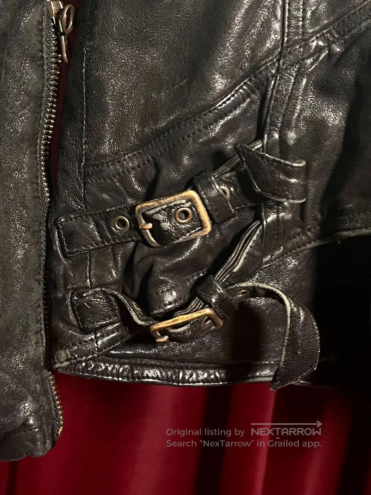 Japanese Brand Share Spirit Sheepskin Motorcycle Jacket. Size US M / EU 48-50 / 2 - 4 Thumbnail